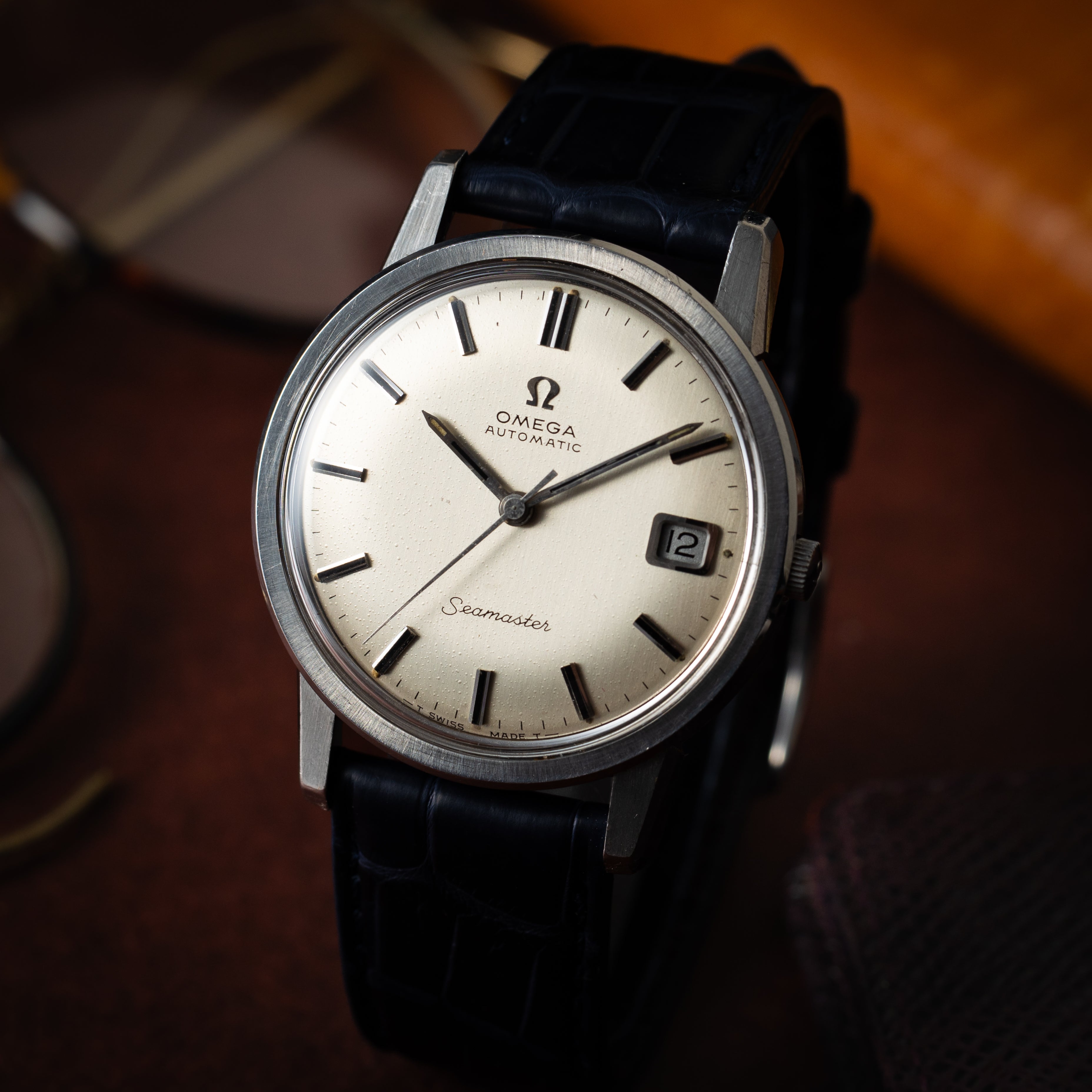 オメガ シーマスター 1968年製 ラウンドケース シルバーダイヤル Ref.166.003