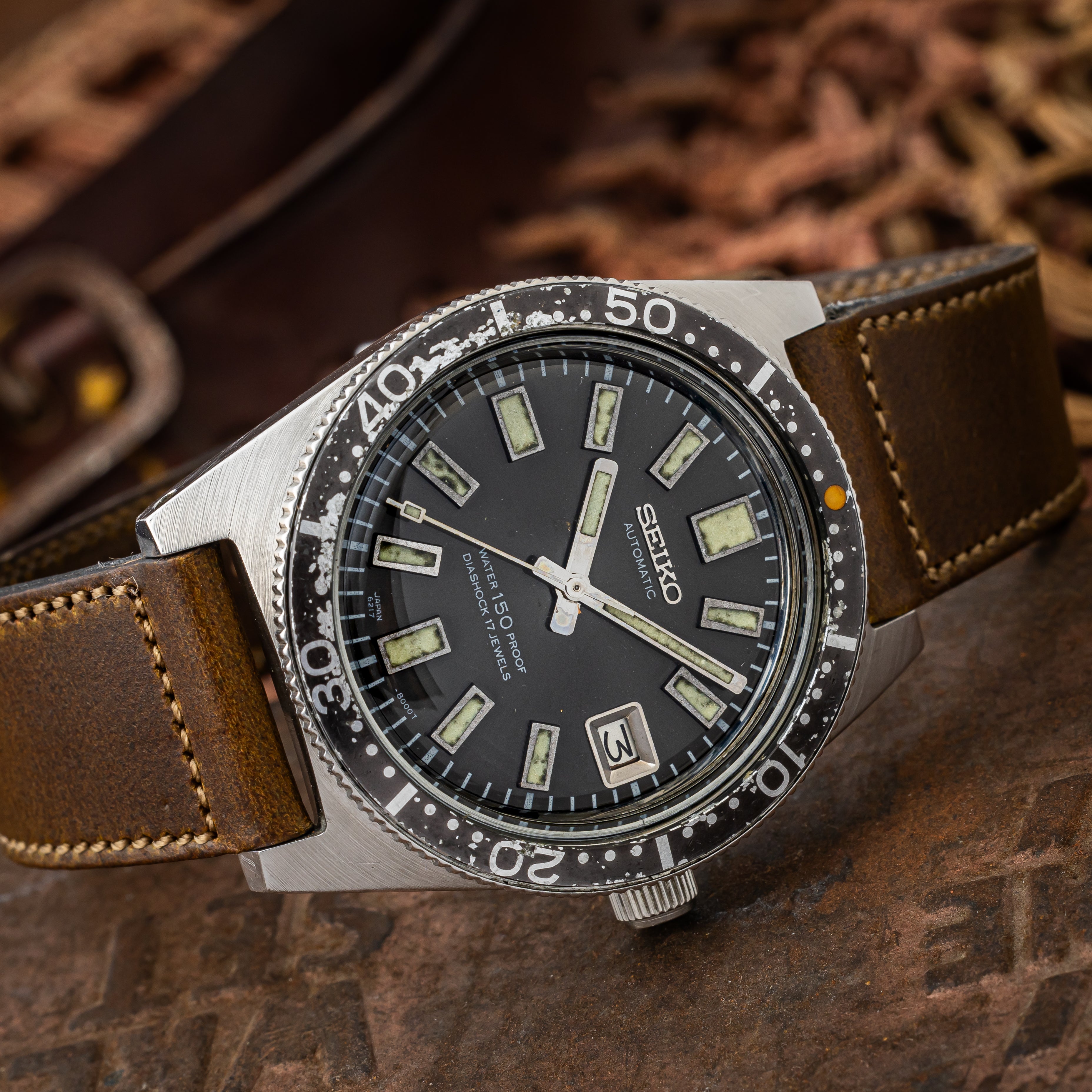 セイコー 150mダイバー ファーストモデル初期型 1965年製 Ref.6217-8000