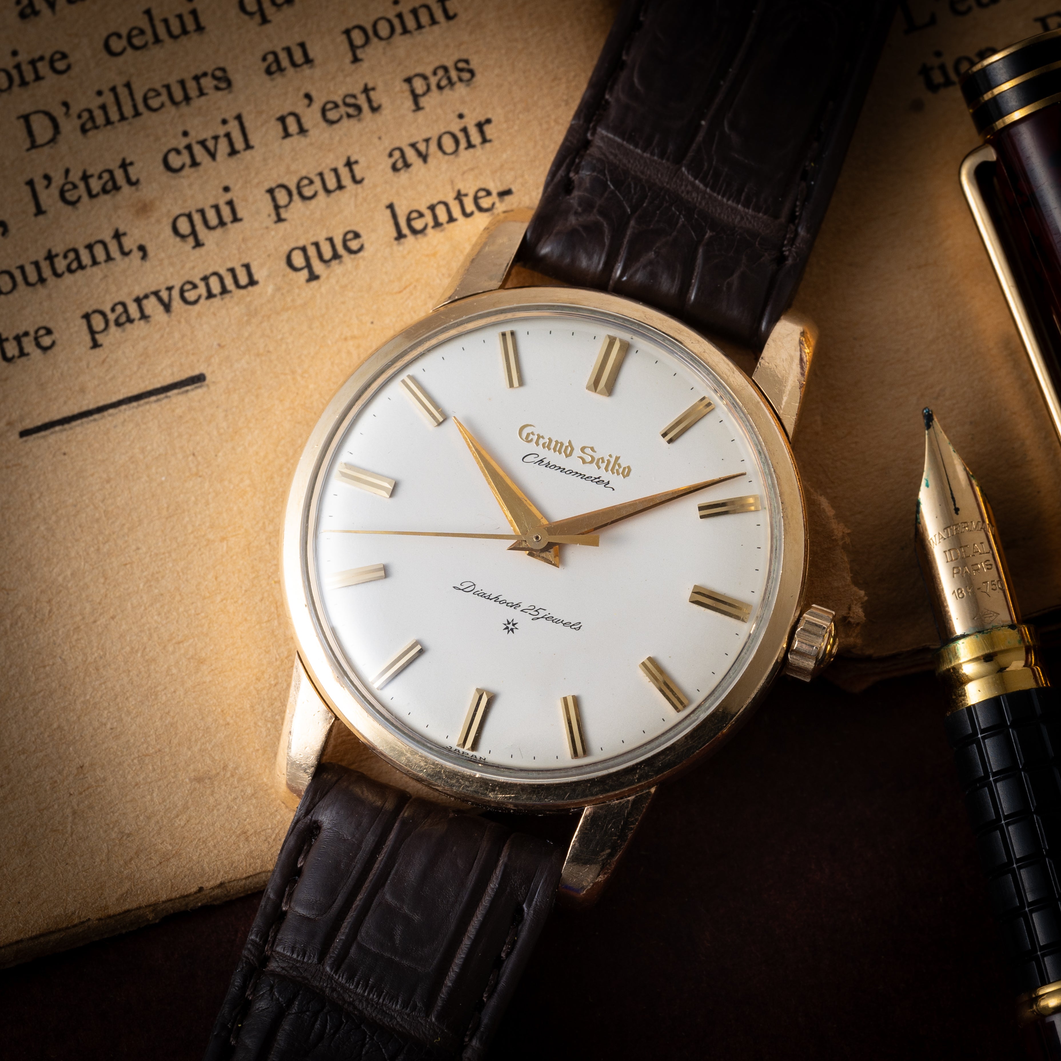 グランドセイコー ファーストモデル 1962年製 アップライト文字盤