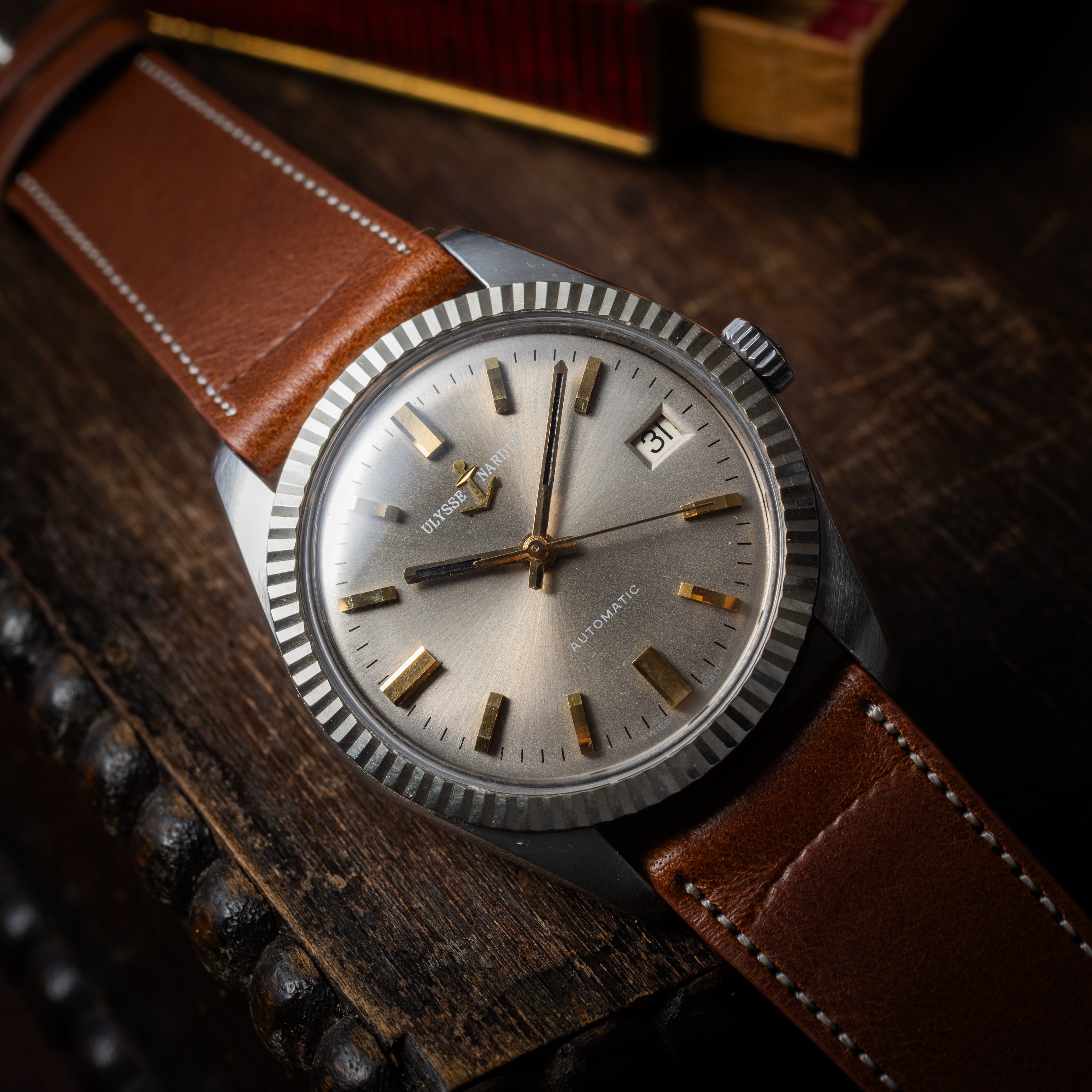 ユリスナルダン オートマチック 1960年代 Ref.10921 1  オリジナルグレーダイヤル