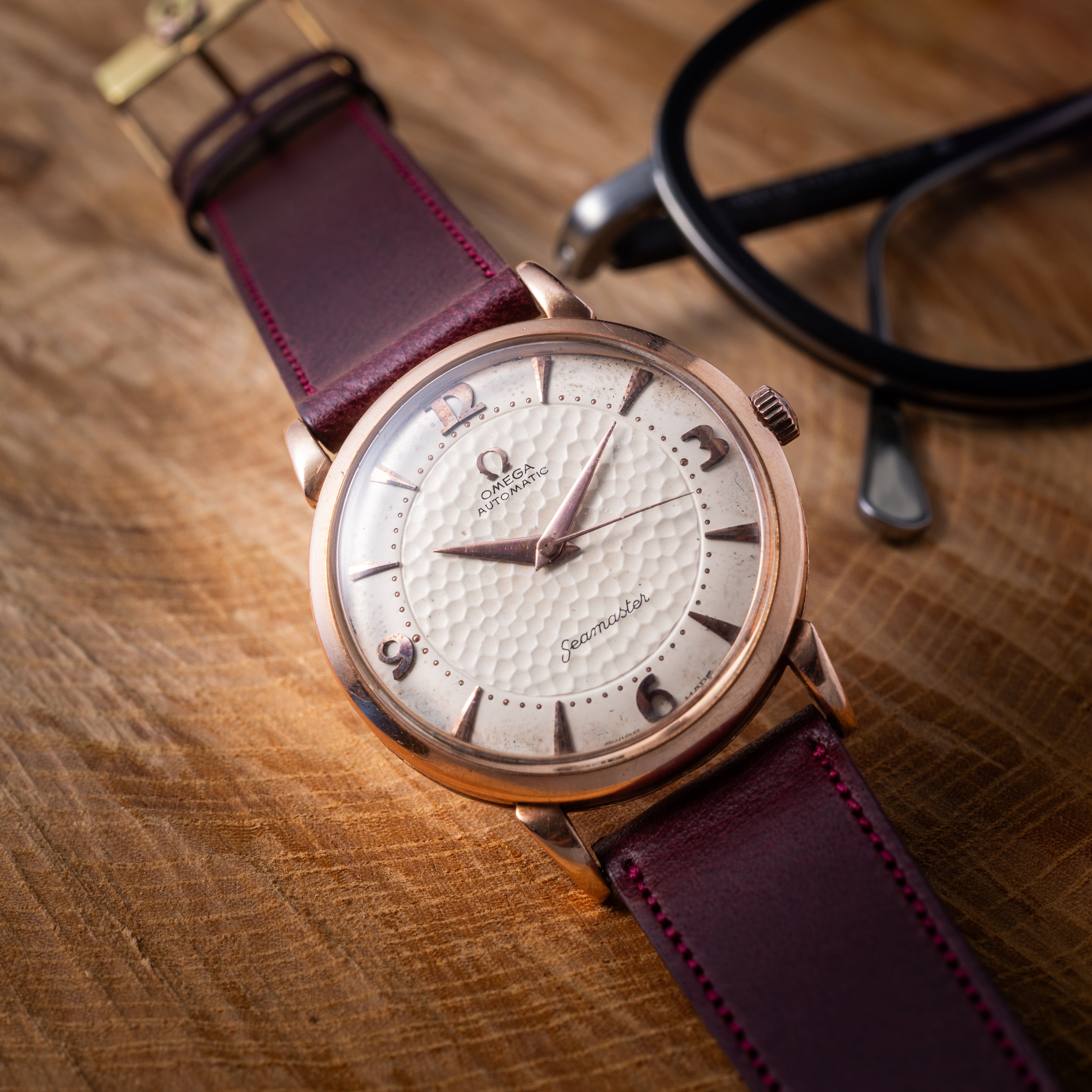 オメガ シーマスター ハーフローター 14Kピンクゴールド 1944年～1946年製