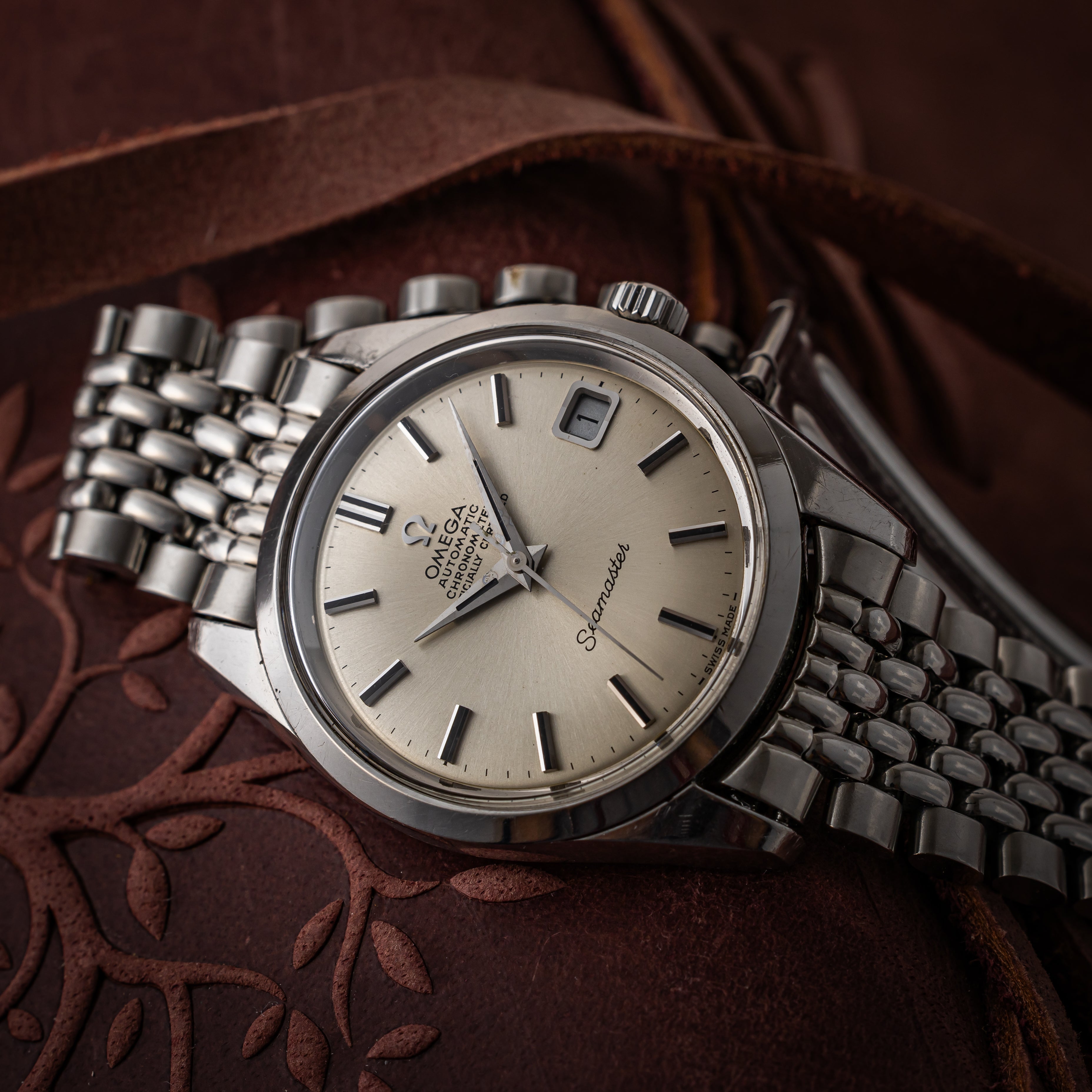 オメガ シーマスター クロノメーター 1970年製/昭和45年製 Ref.166.010 シルバーダイヤル ブレス付き