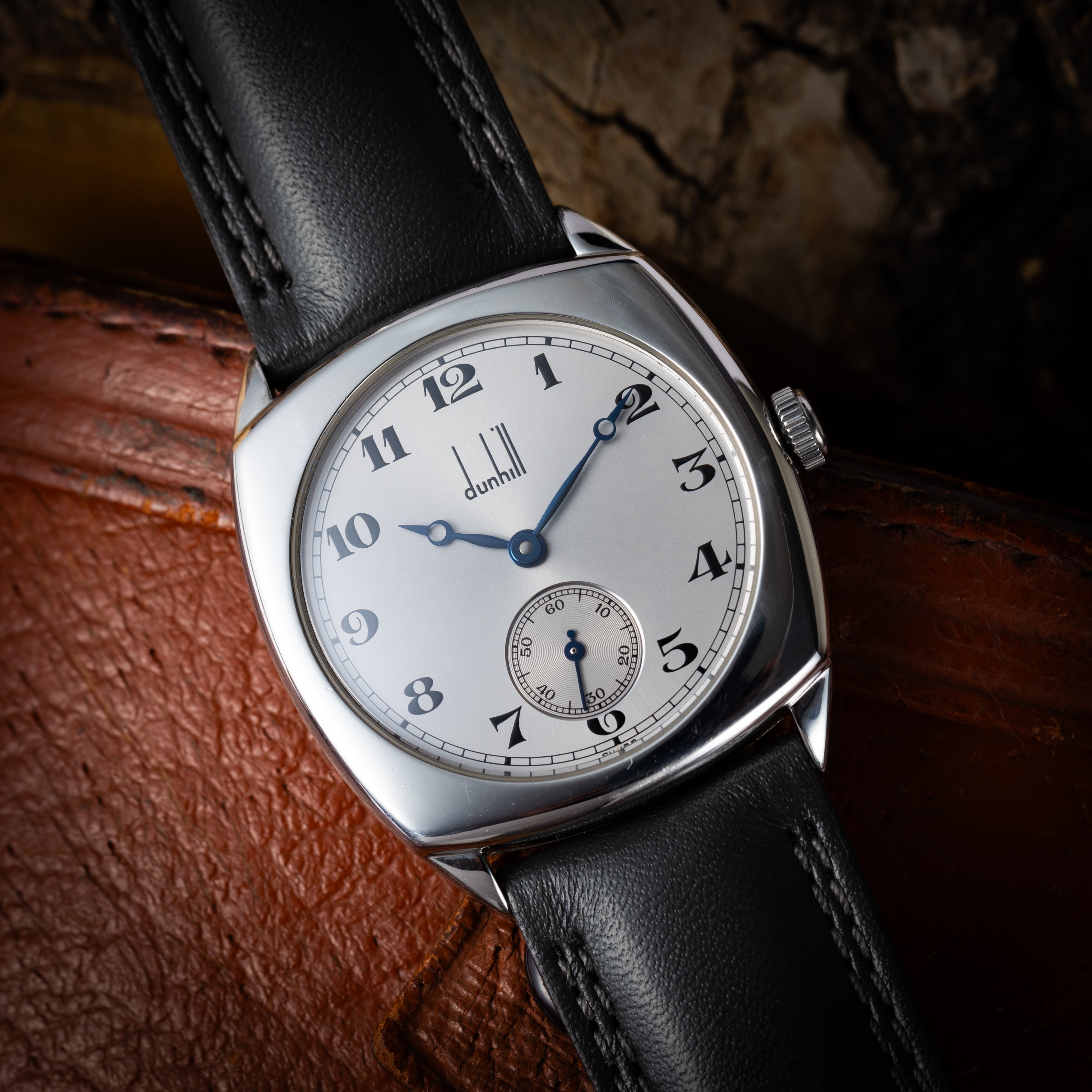 ダンヒル クッションケース 1990年代 スモールセコンド 手巻き ブレゲ針