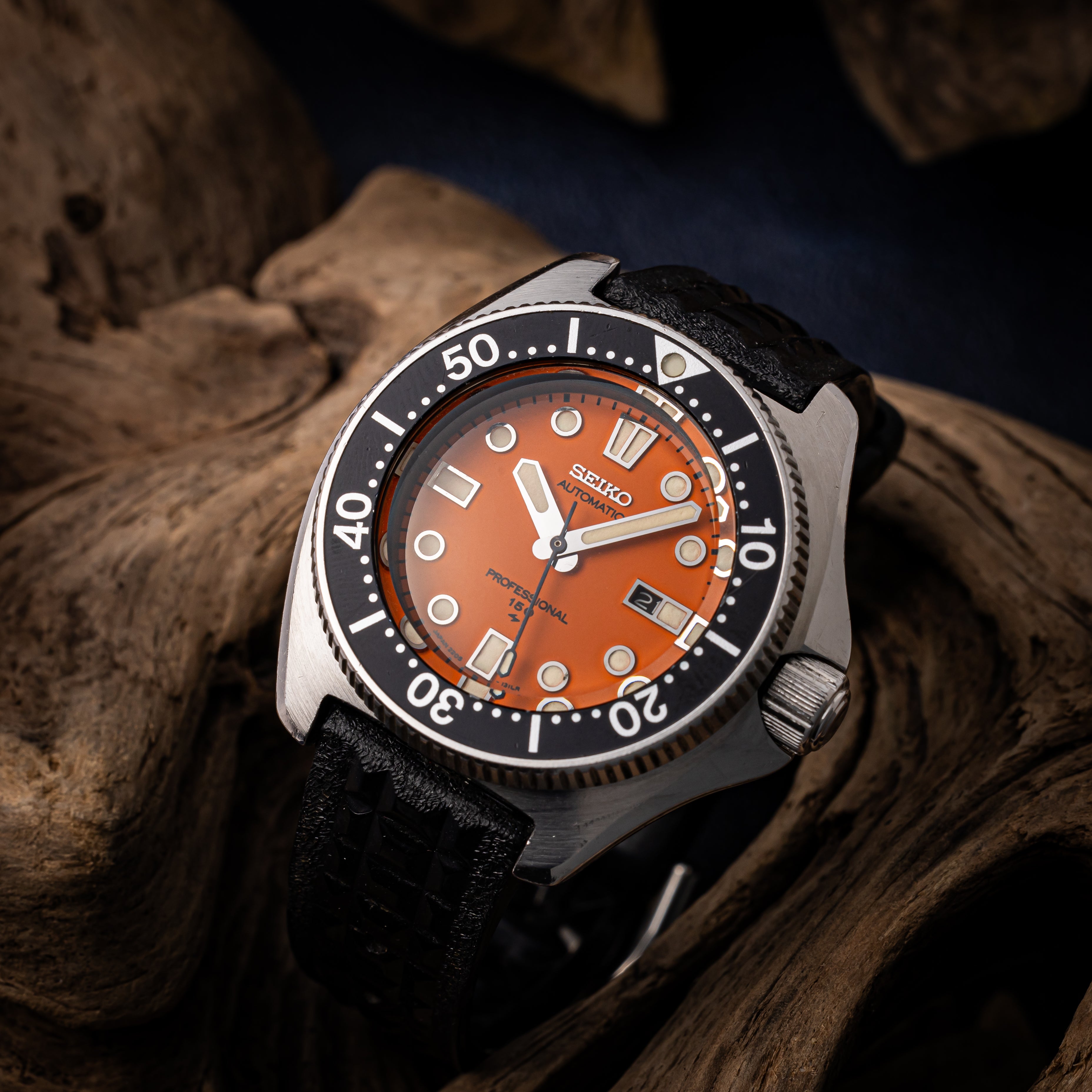 セイコー ダイバー 150m 1979年製 ボーイズサイズ オレンジダイヤル 箱付き