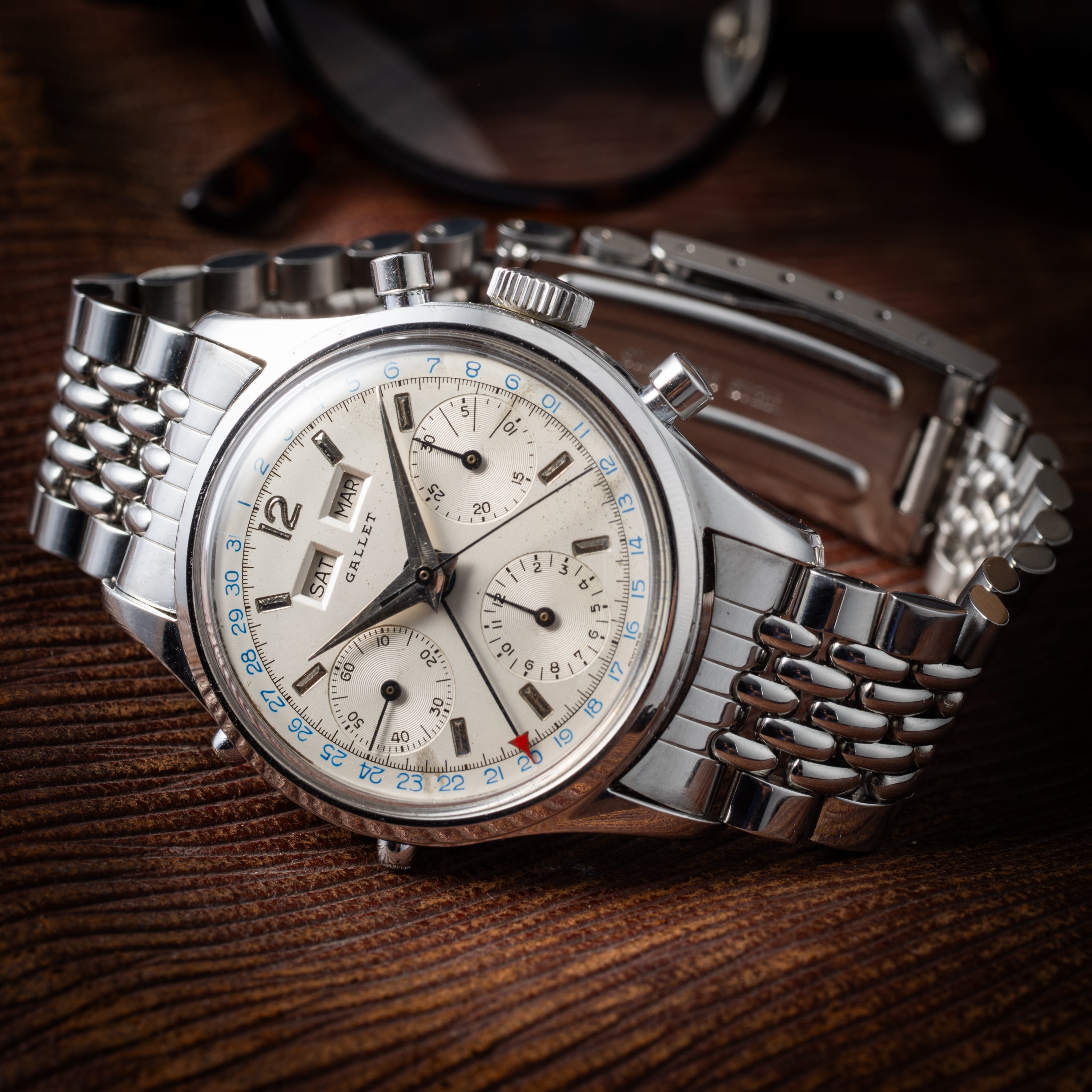 ギャレット トリプルカレンダー クロノグラフ Cal.バルジュー72Ｃ1960年代