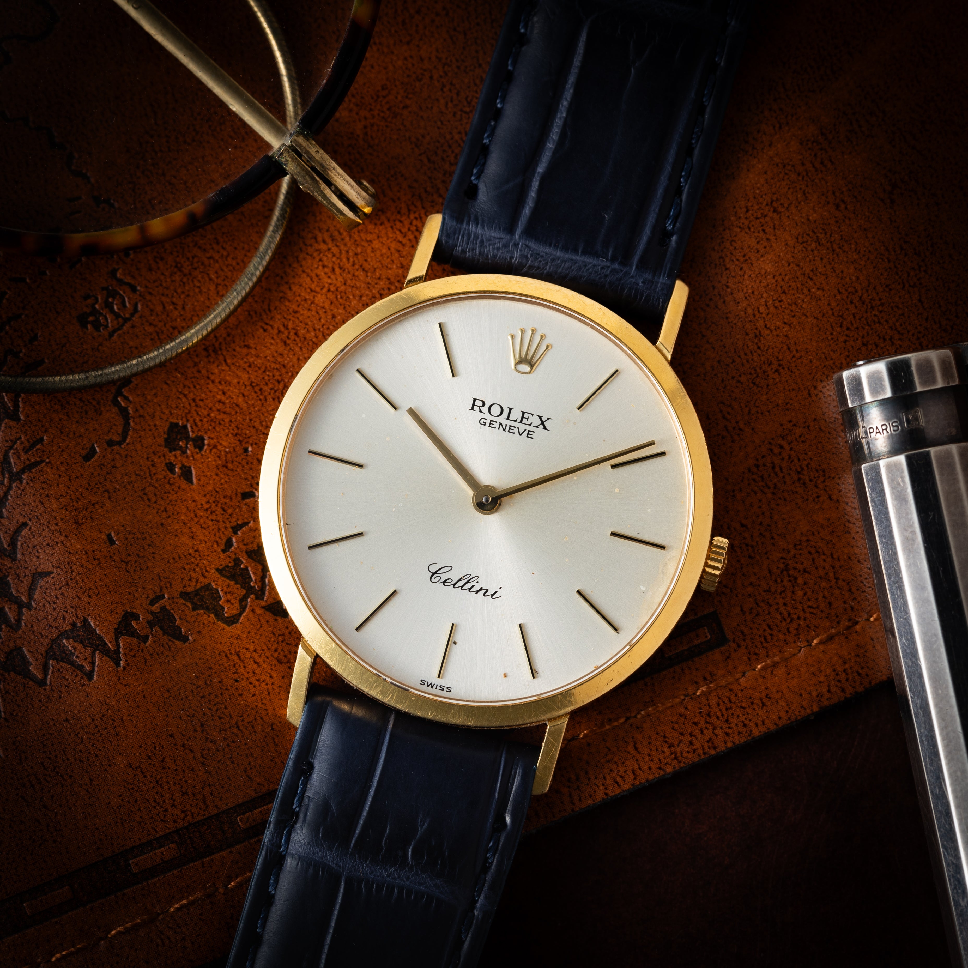 ロレックス チェリーニ 1992年製 18金無垢ケース オリジナルシルバーダイヤル 手巻き