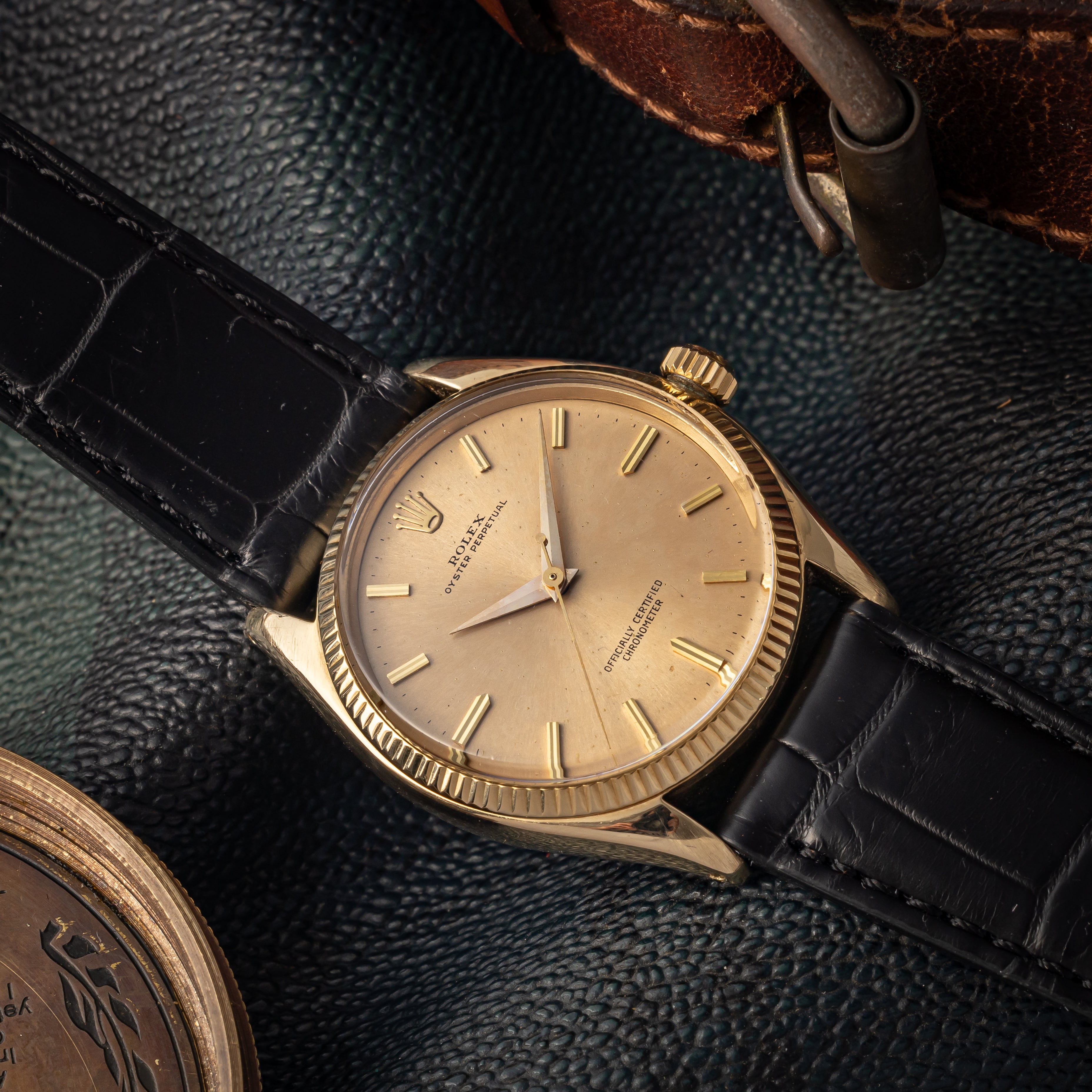 ロレックス 1959年製 オイスター パーペチュアル 14金無垢 Ref.6567 Cal.1030ノンデイト