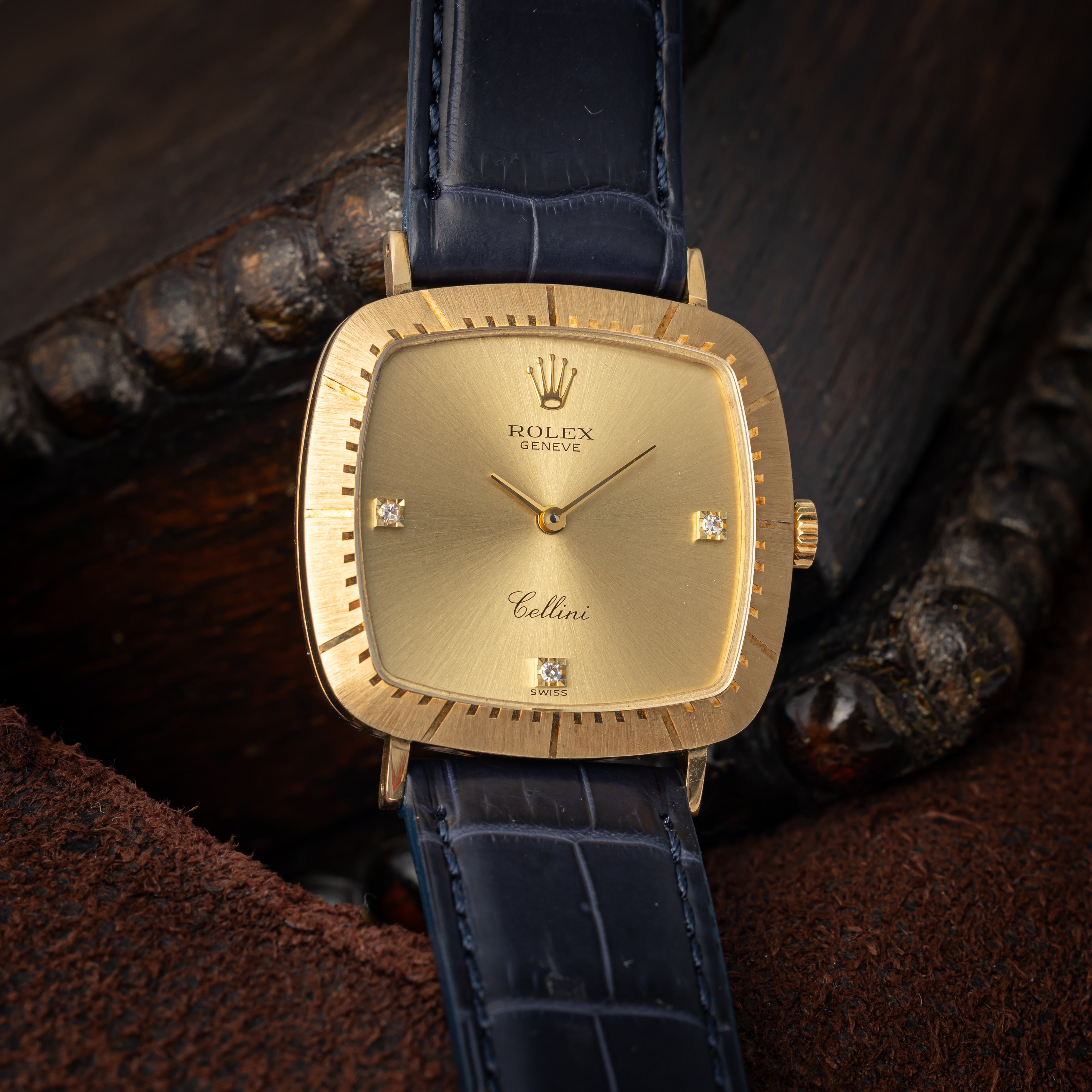 ロレックス チェリーニ 1992年製 18金無垢 Ref.4084 手巻き ３Pダイヤ