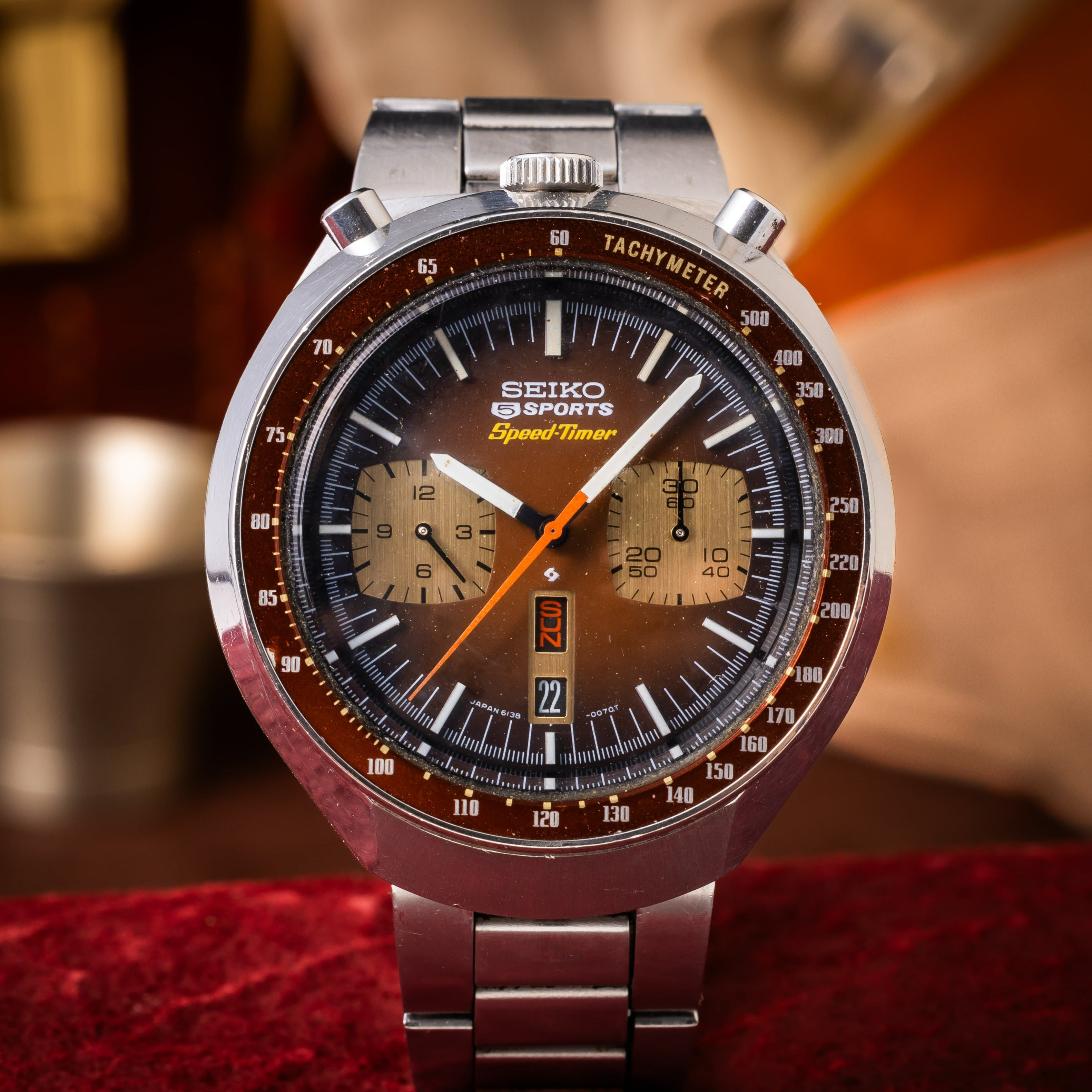 セイコー 5スポーツ スピードタイマー 1971年製 Ref.6139-6032 コークベゼル