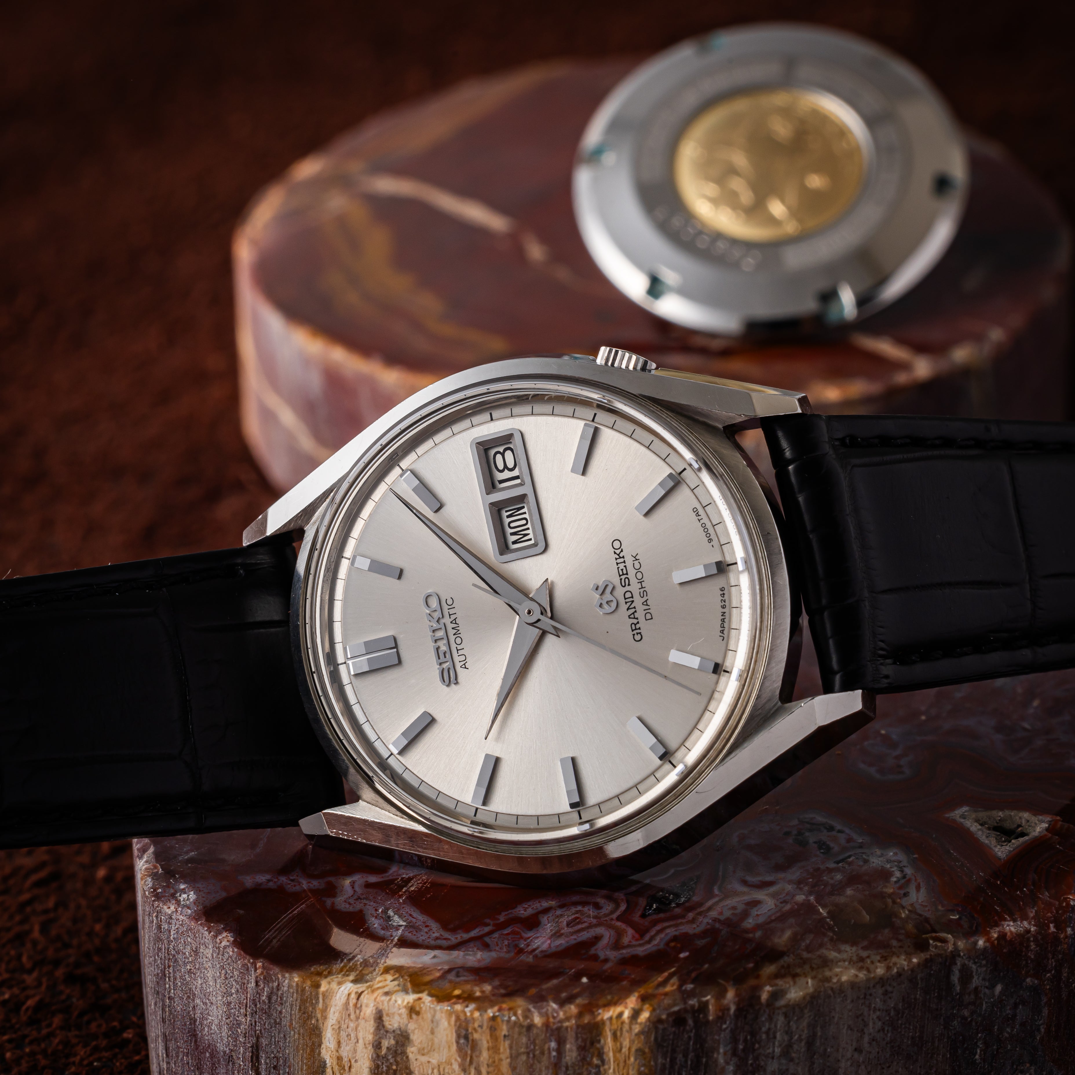 グランドセイコー 1966年製 62GS Ref.6246-9000 裏スケルトン 獅子メダリオン