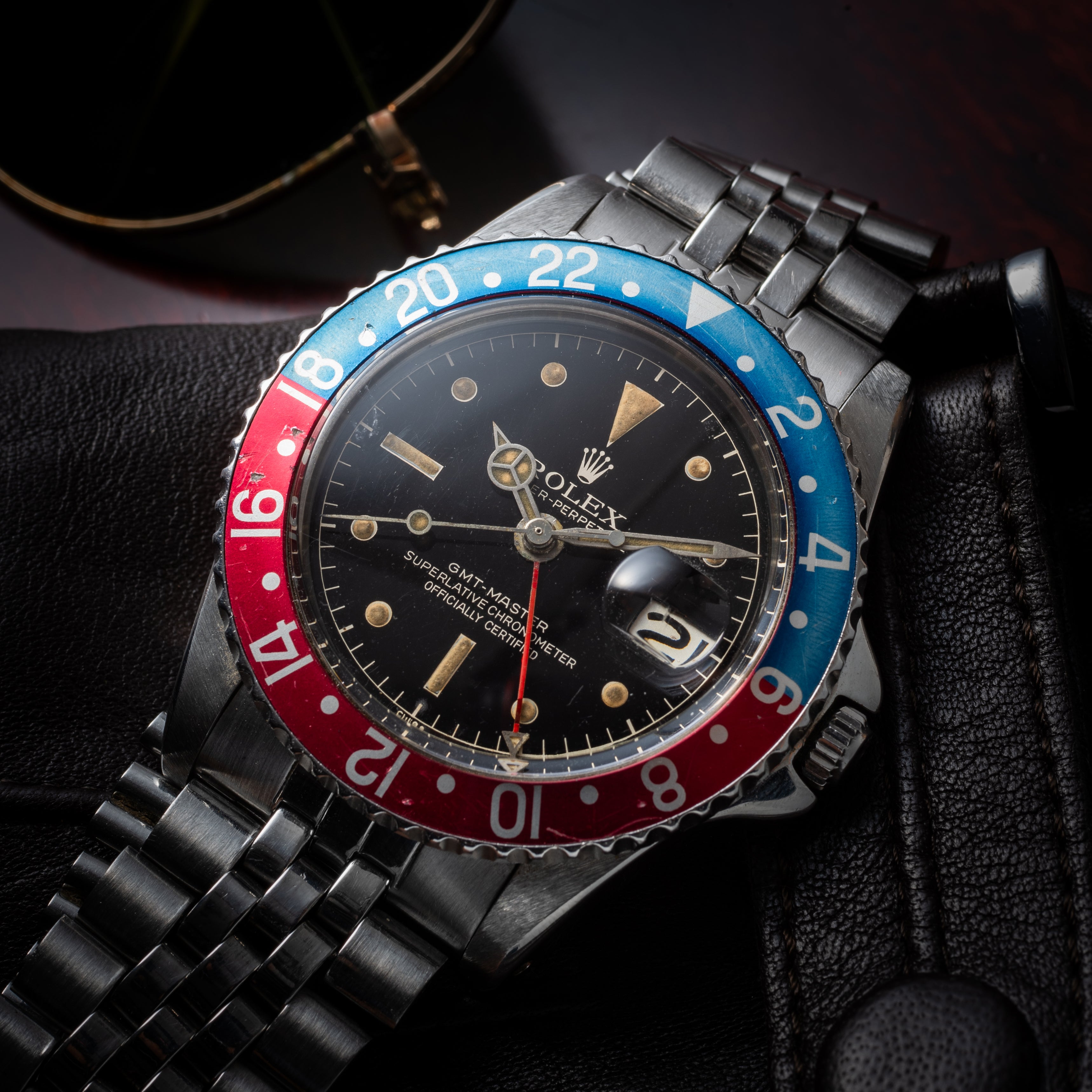 ロレックス GMTマスター ペプシベゼル 1961年製 Ref.1675 サークルミラー 小針