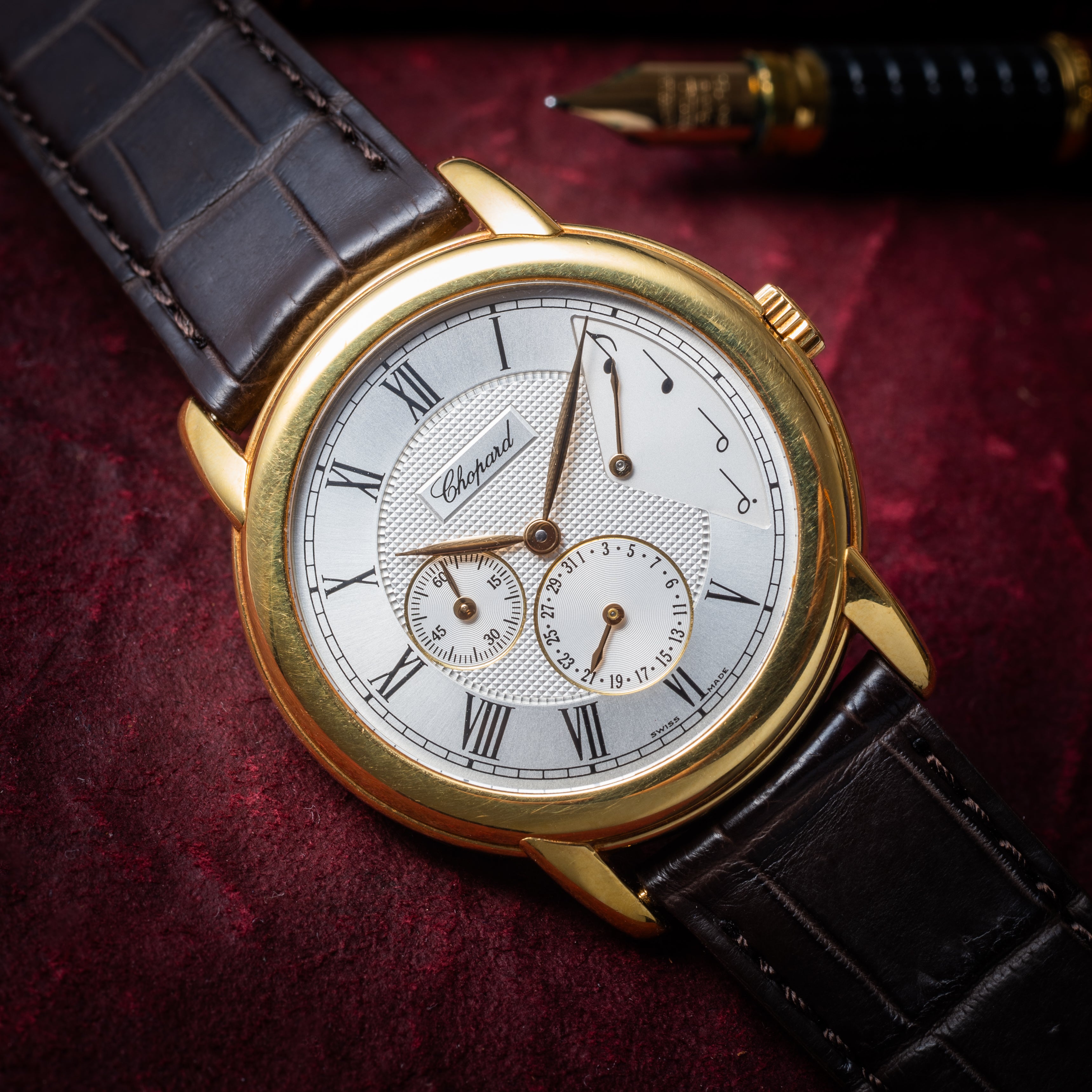 ショパール ホセ・カレーラス ベルリン歌劇場 世界限定250本 1990年代 箱付き 18金無垢 パワーリザーブ