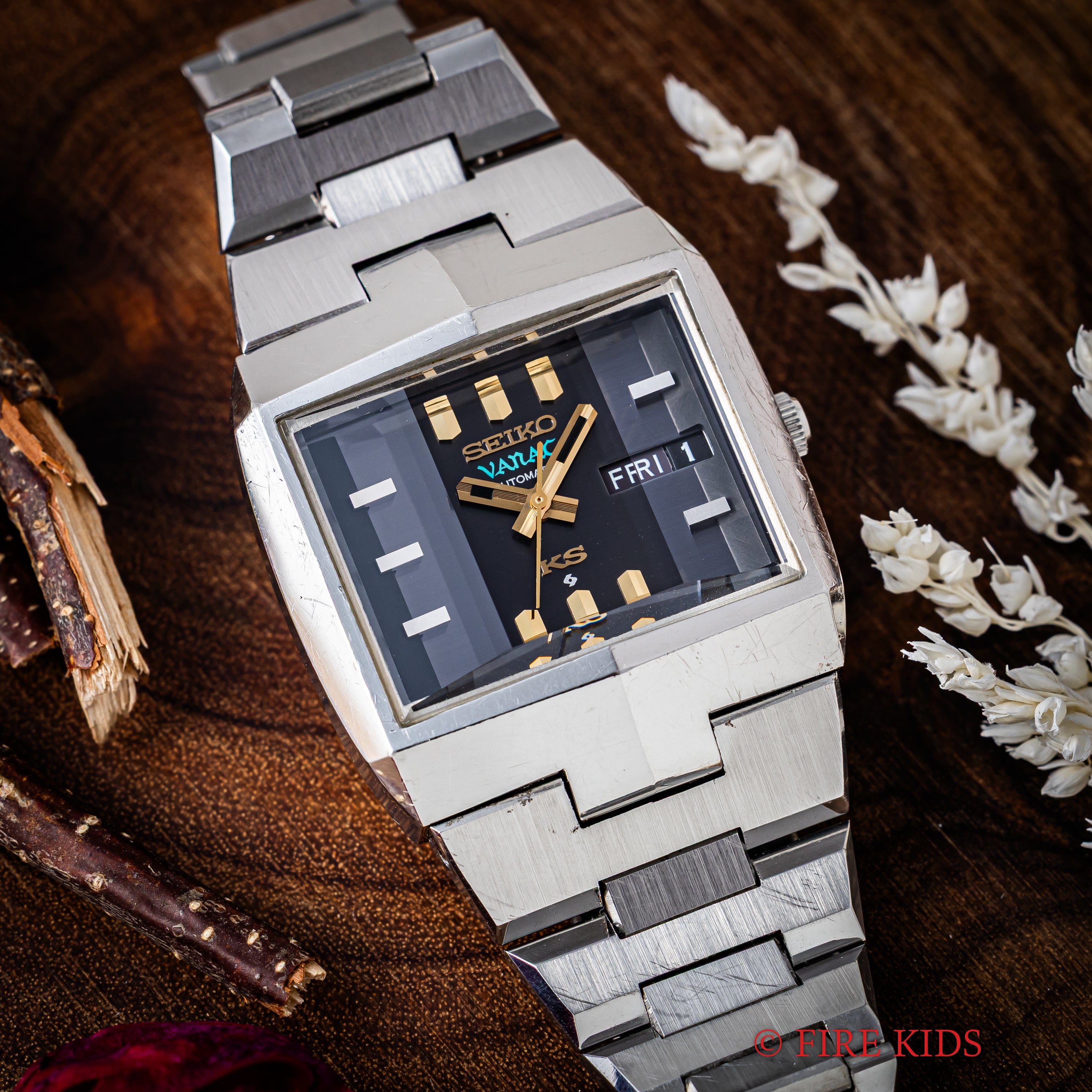 キングセイコー バナック 1973年製 Ref.5626-5050 パープルダイヤル カットガラス 自動巻き