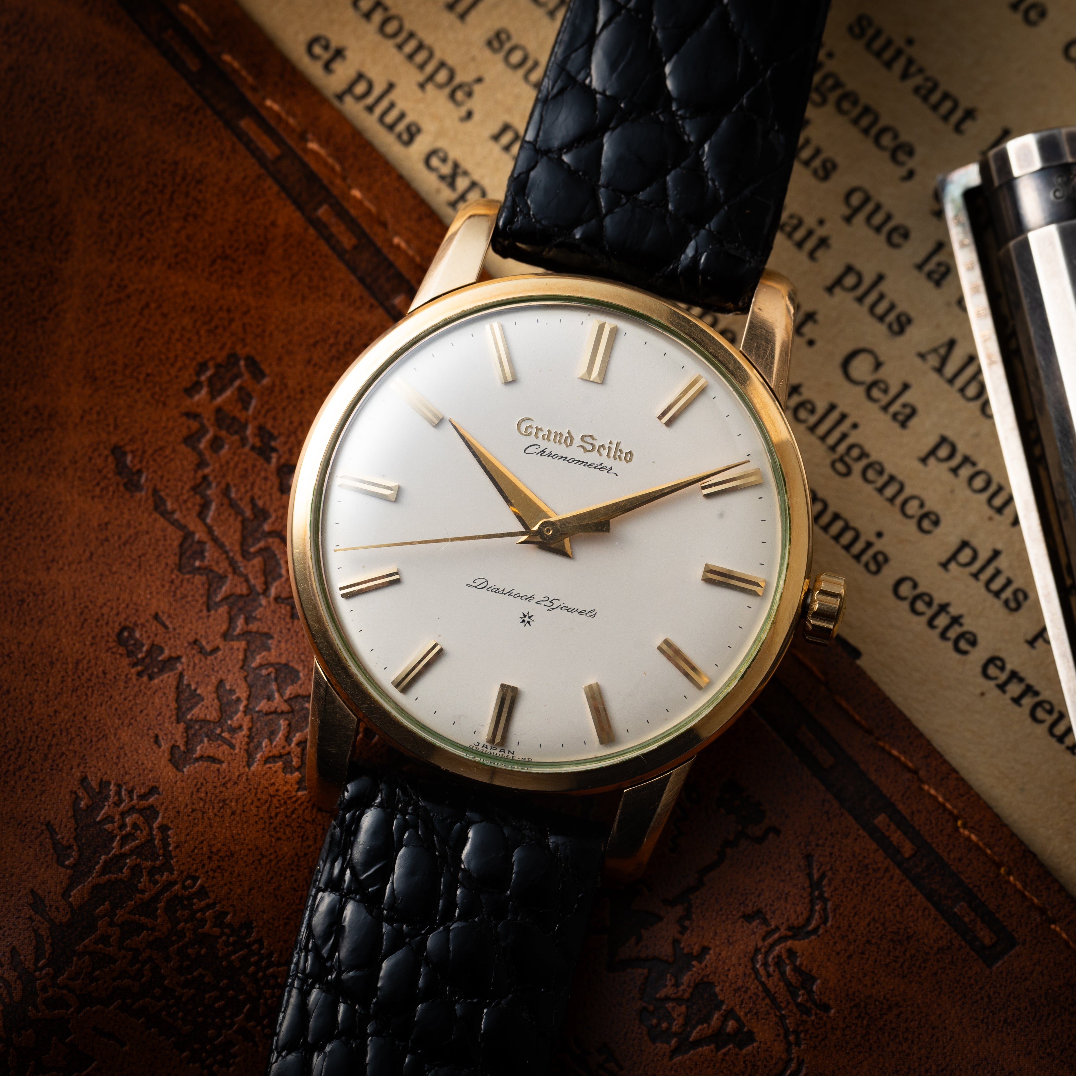 グランドセイコー ファーストモデル 1963年製 アップライトロゴ 純正尾錠付き