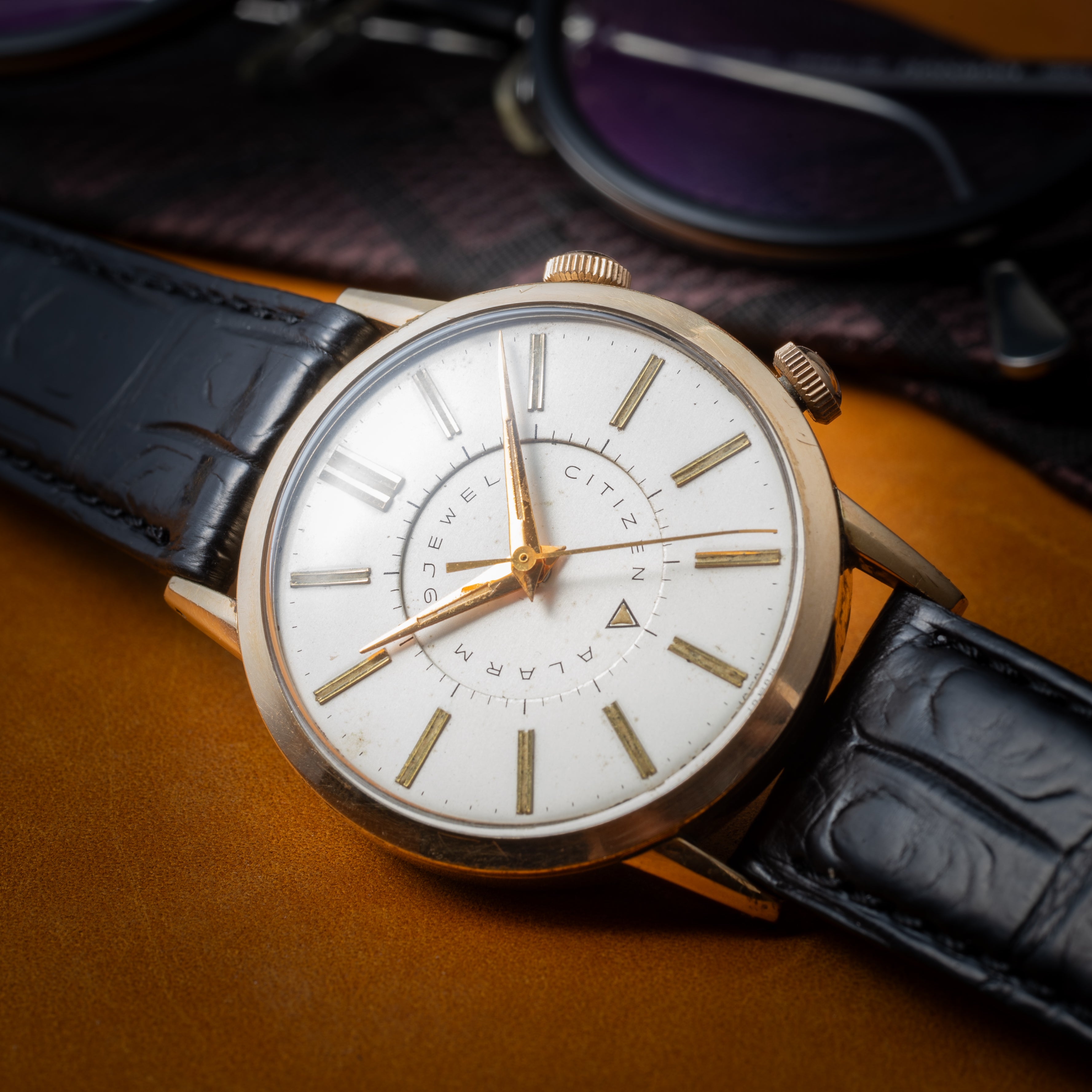 シチズン アラーム 1960年代製 14金張り 手巻き