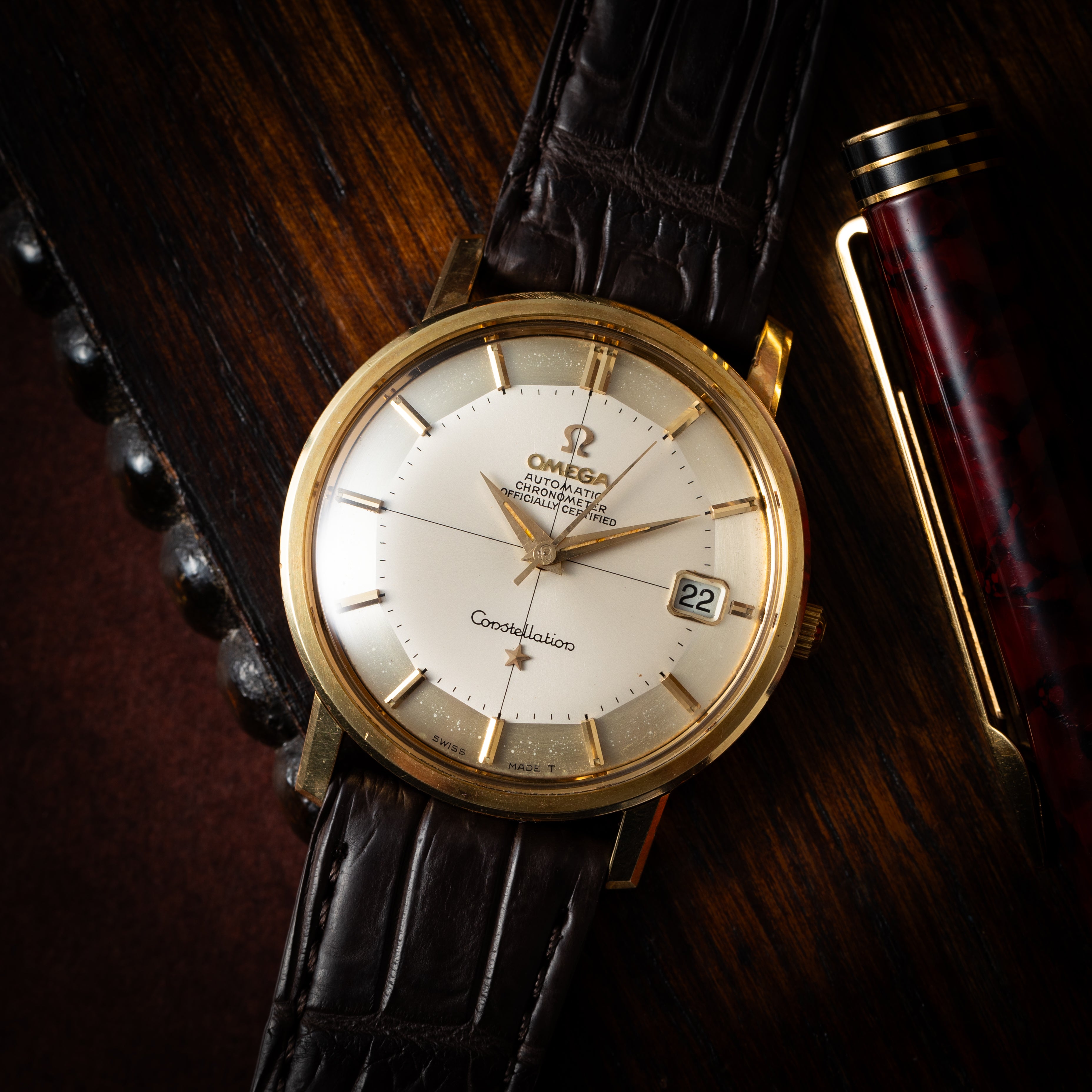 オメガ コンステレーション 12角  1966年製 トップゴールド クロノメーター Ref.168.010 クロスライン