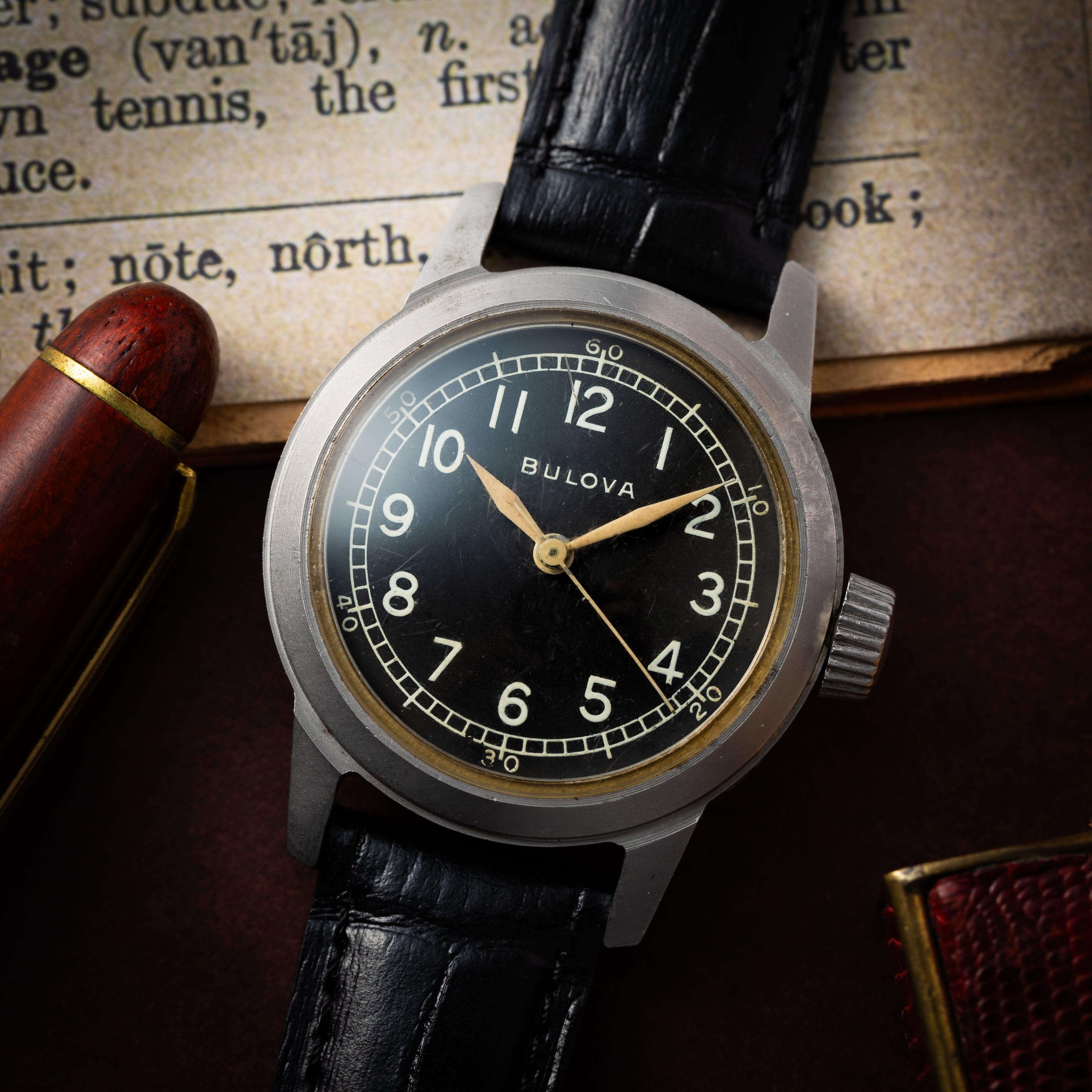 ブローバ アメリカ軍用手巻き 1950年代製 センターセコンド ハック付き