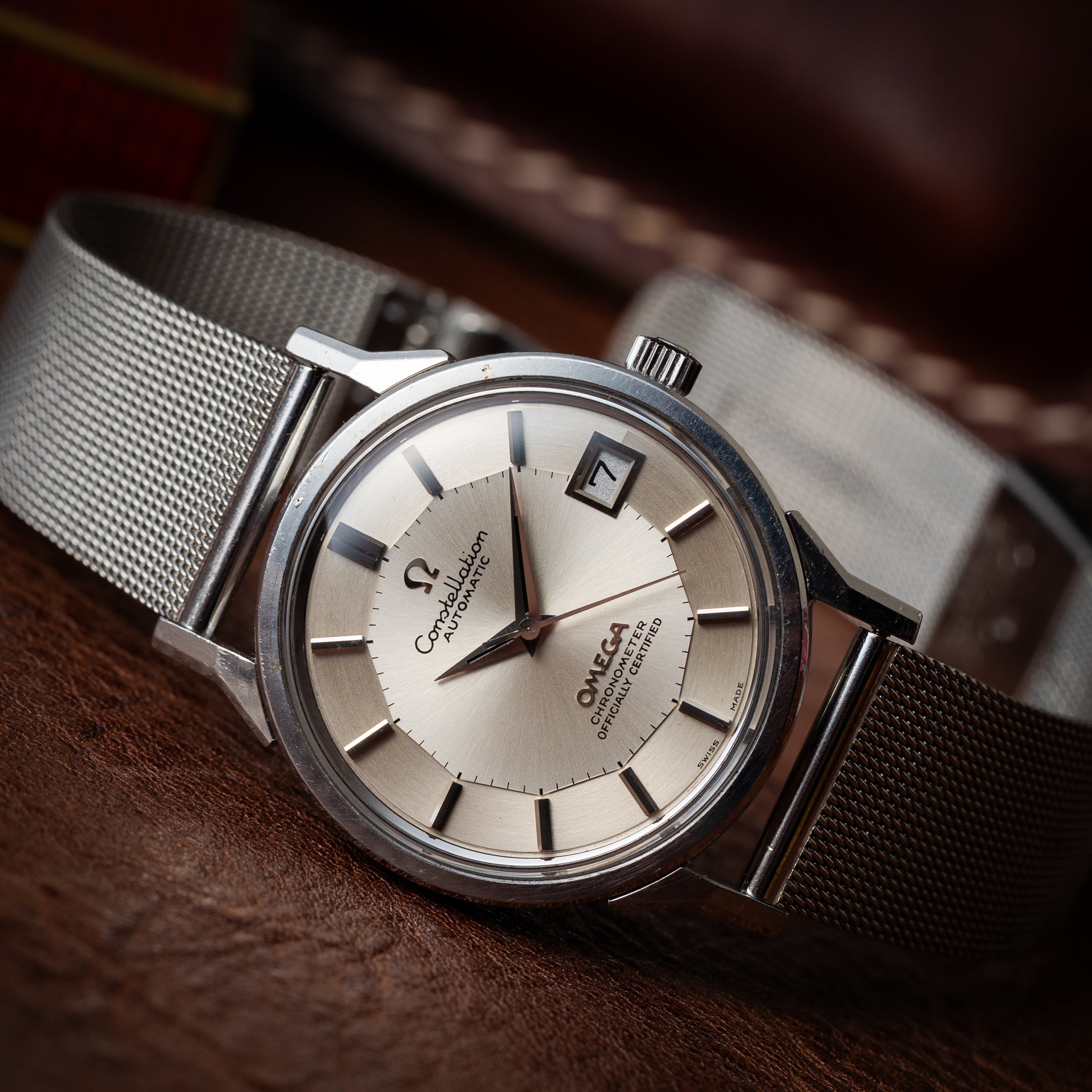 オメガ コンステレーション 12角 1973年製 純正メッシュブレス付き