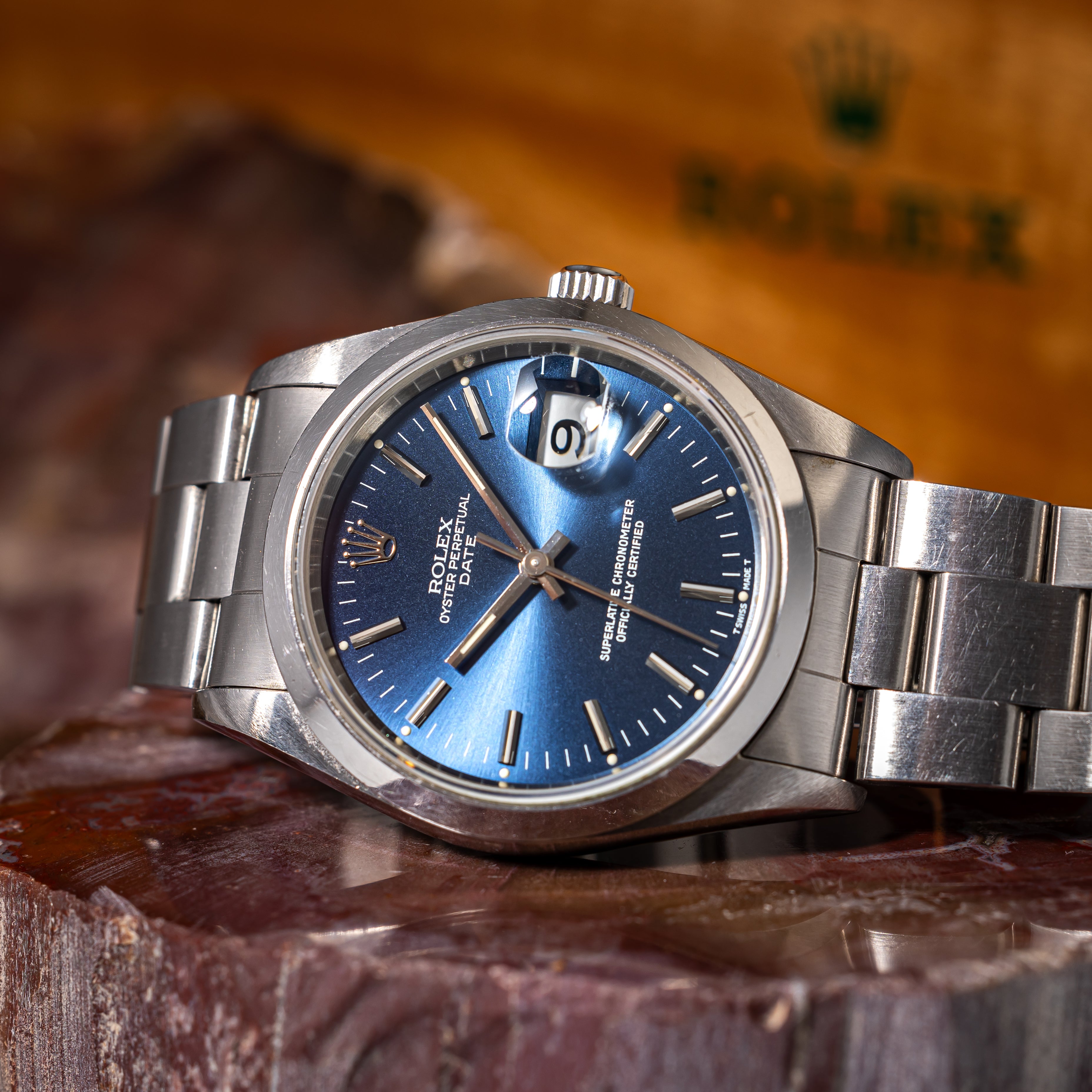 ロレックス 1994年製 オイスターパーペチュアルデイト Ref.15200 箱、タグ、コマ付き