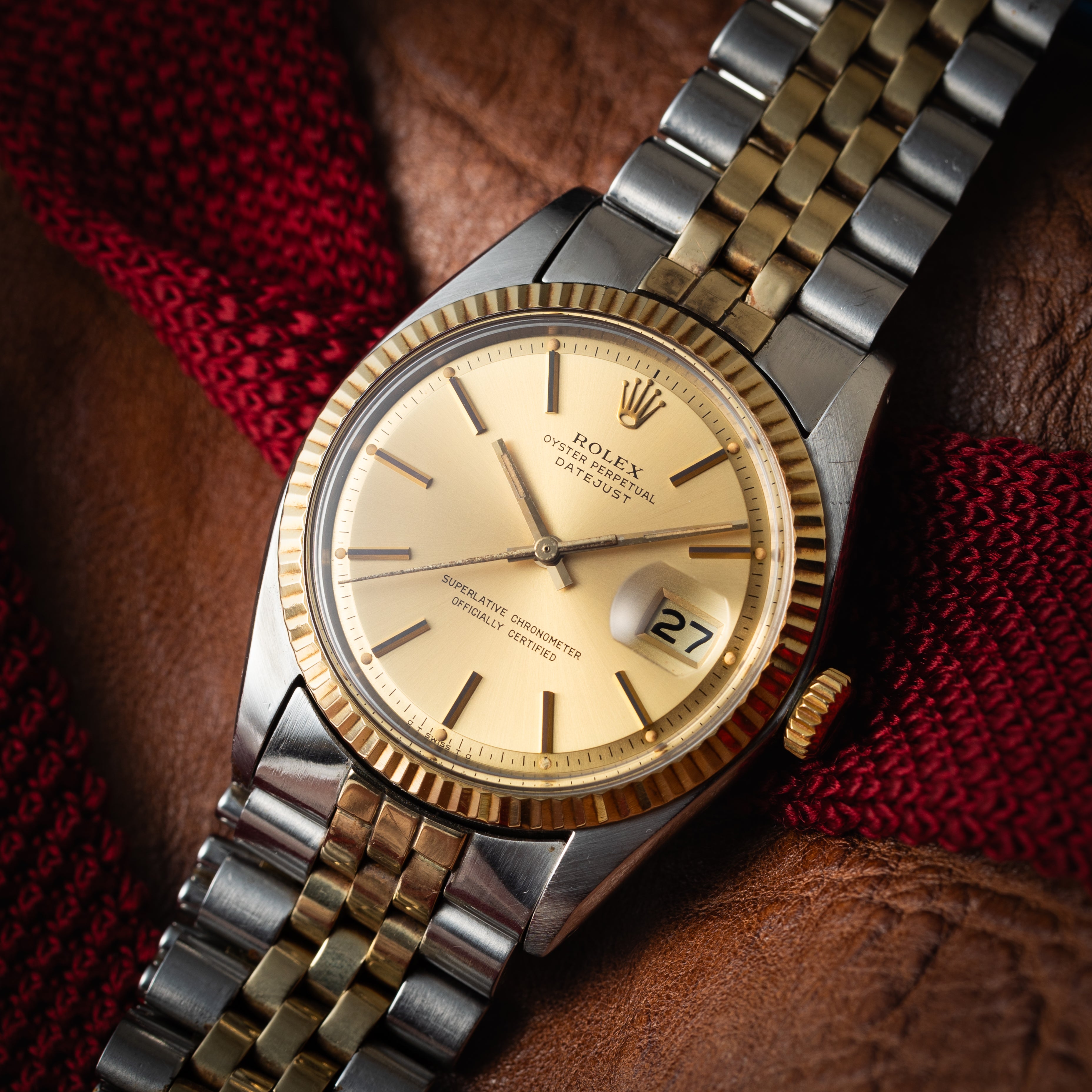 ロレックス デイトジャスト 1977年製 Ref.1601 コンビ シグマダイヤル