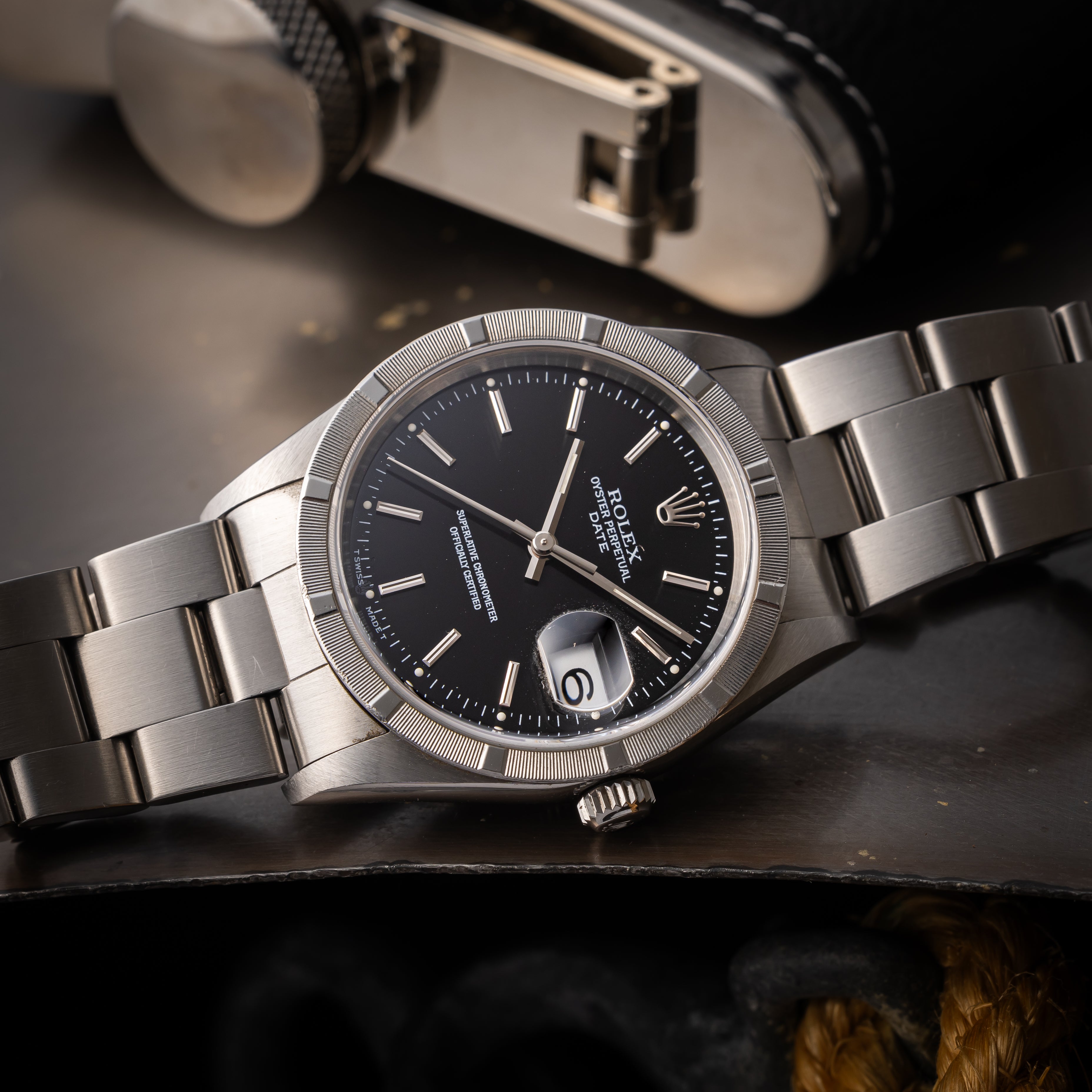 ロレックス 1997年～1998年製 オイスターパーペチュアルデイト Ref.15210  ブラックダイヤル