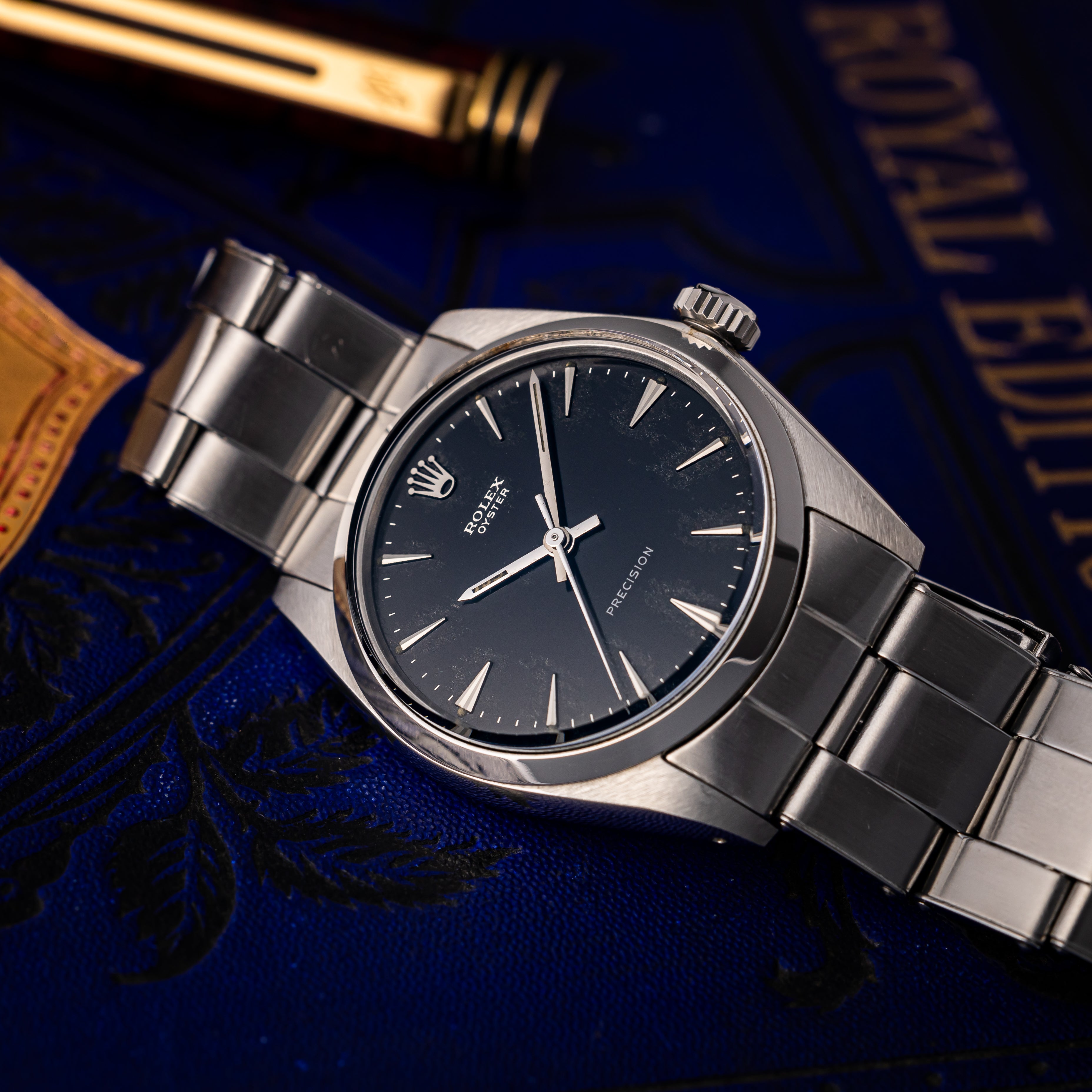 ロレックス オイスター 1967年製 プレシジョン 手巻き Ref.6426ブラックミラーダイヤル