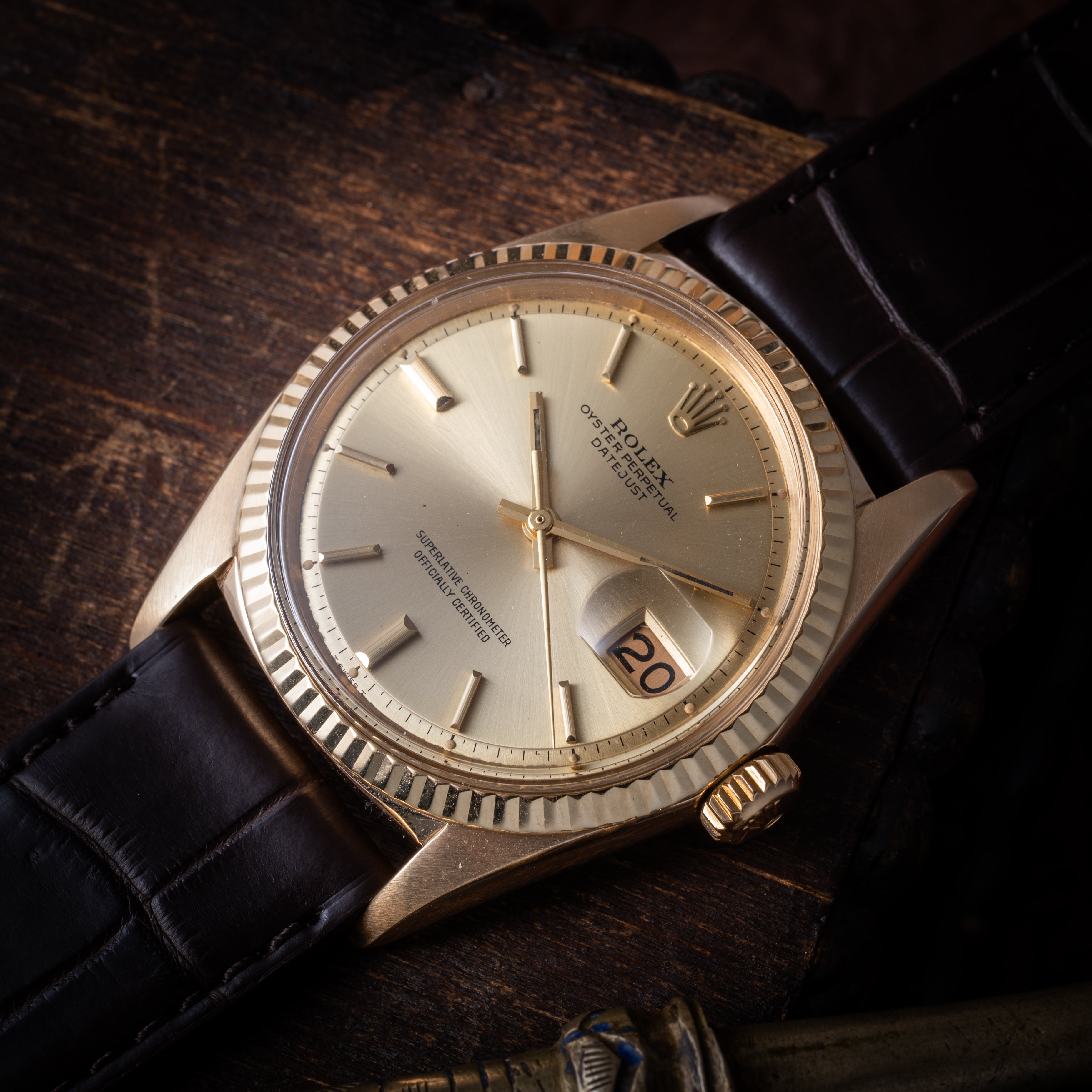 ロレックス デイトジャスト 18金無垢 Ref.1601 1971年製