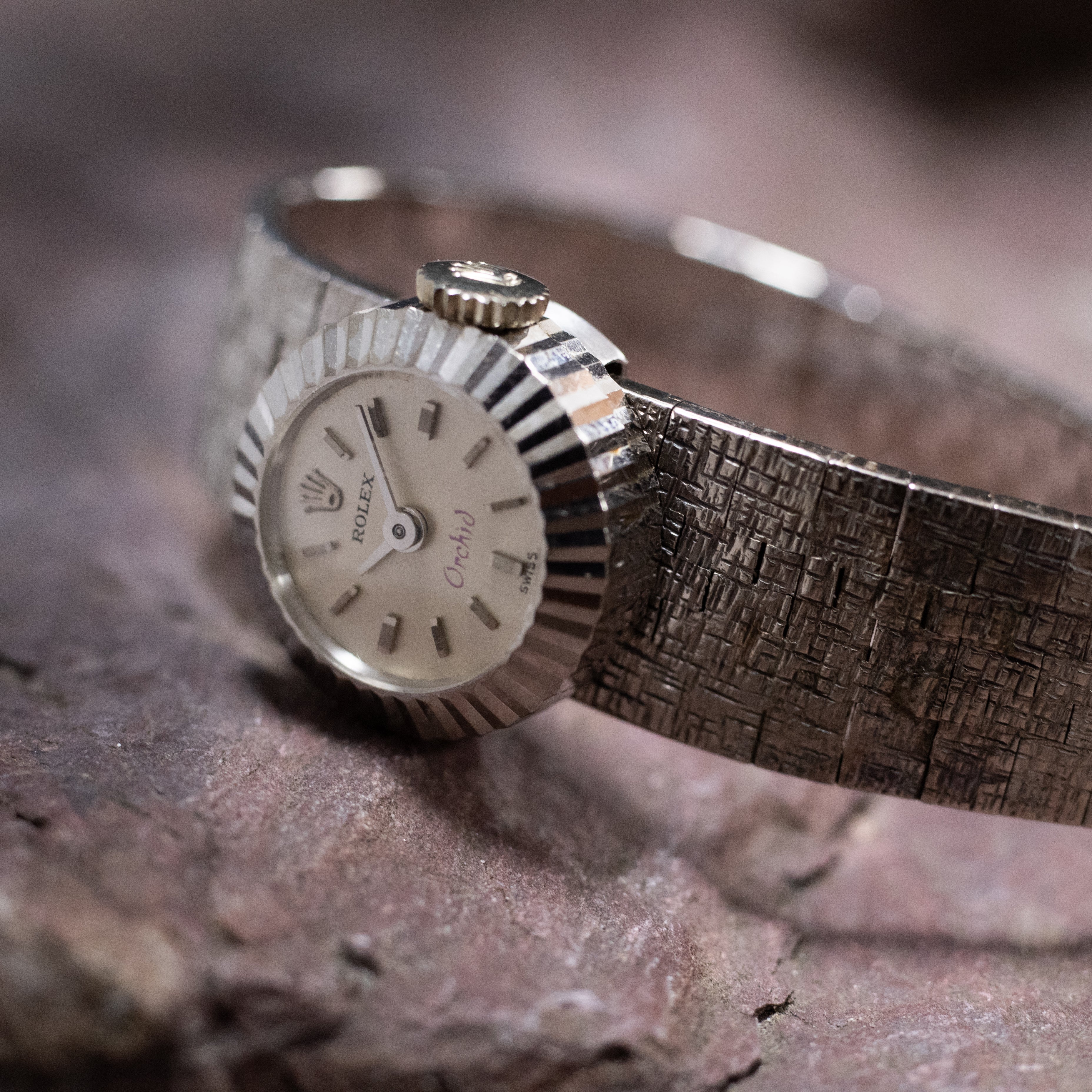 ロレックス カメレオンオーキッド18KWG 1960年代製