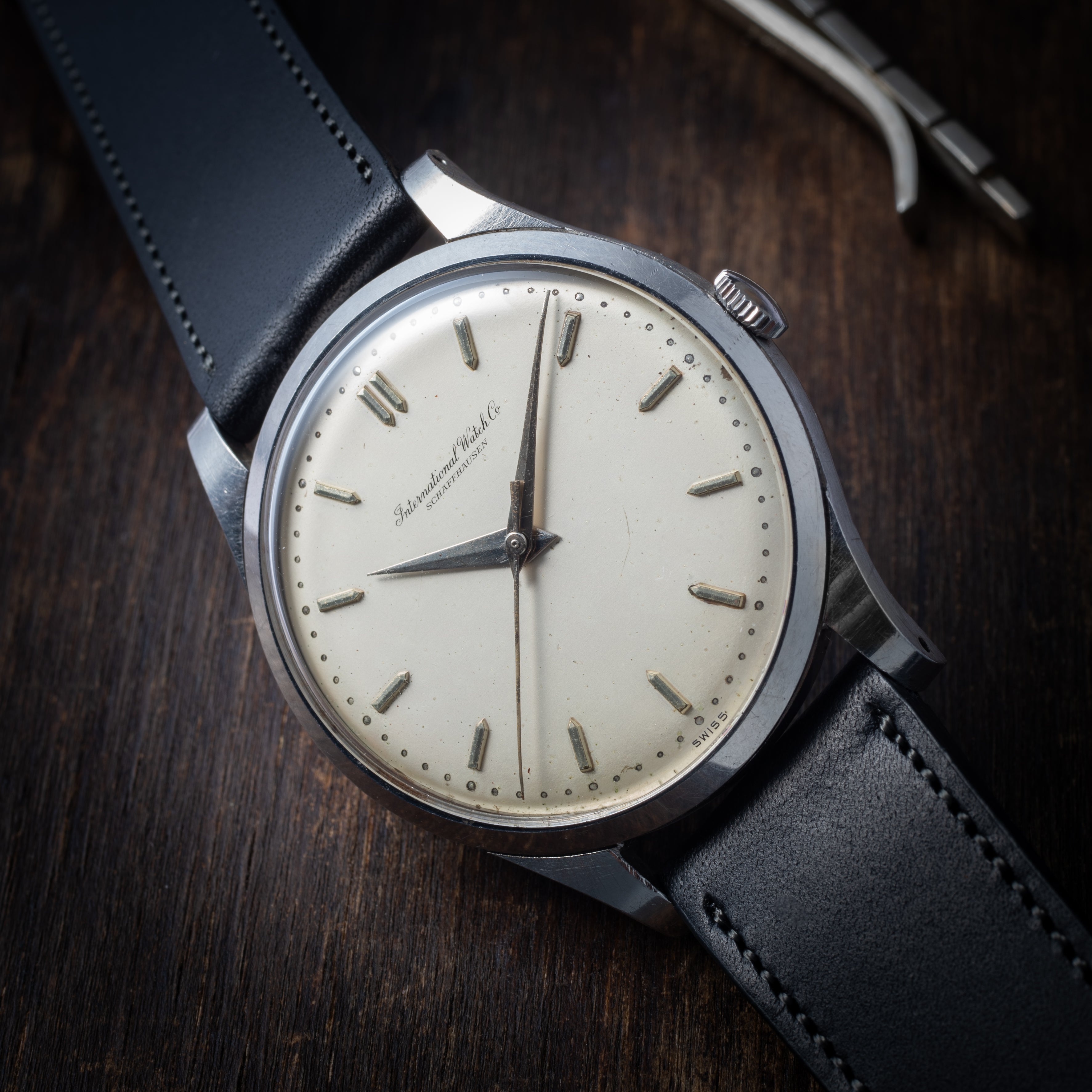 IWC ラウンドケース 1961年製 手巻き Cal.89 砲弾インデックス