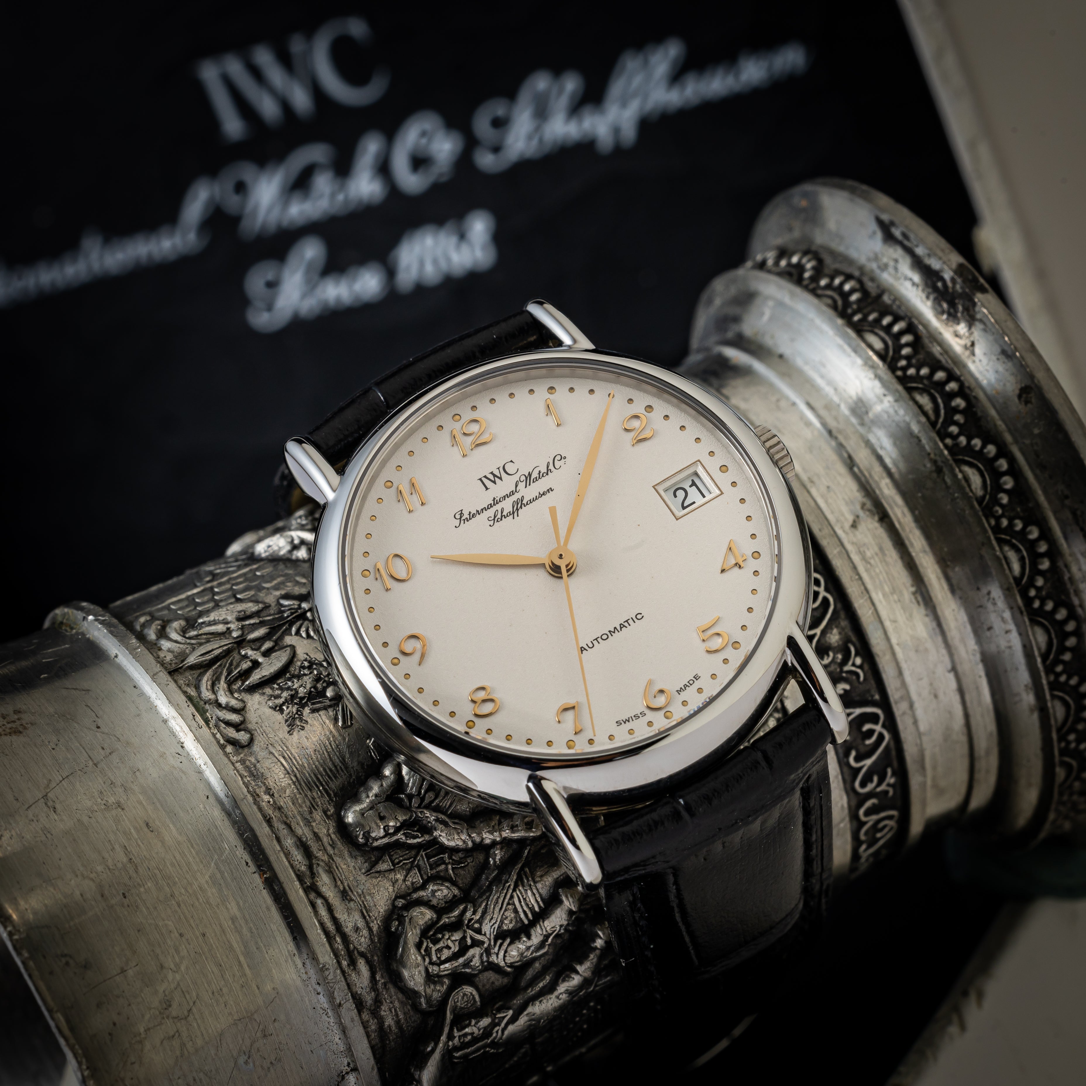 ポートフィノ 2002年製 デイト アラビアダイヤル 箱、ギャラ、説明書付き