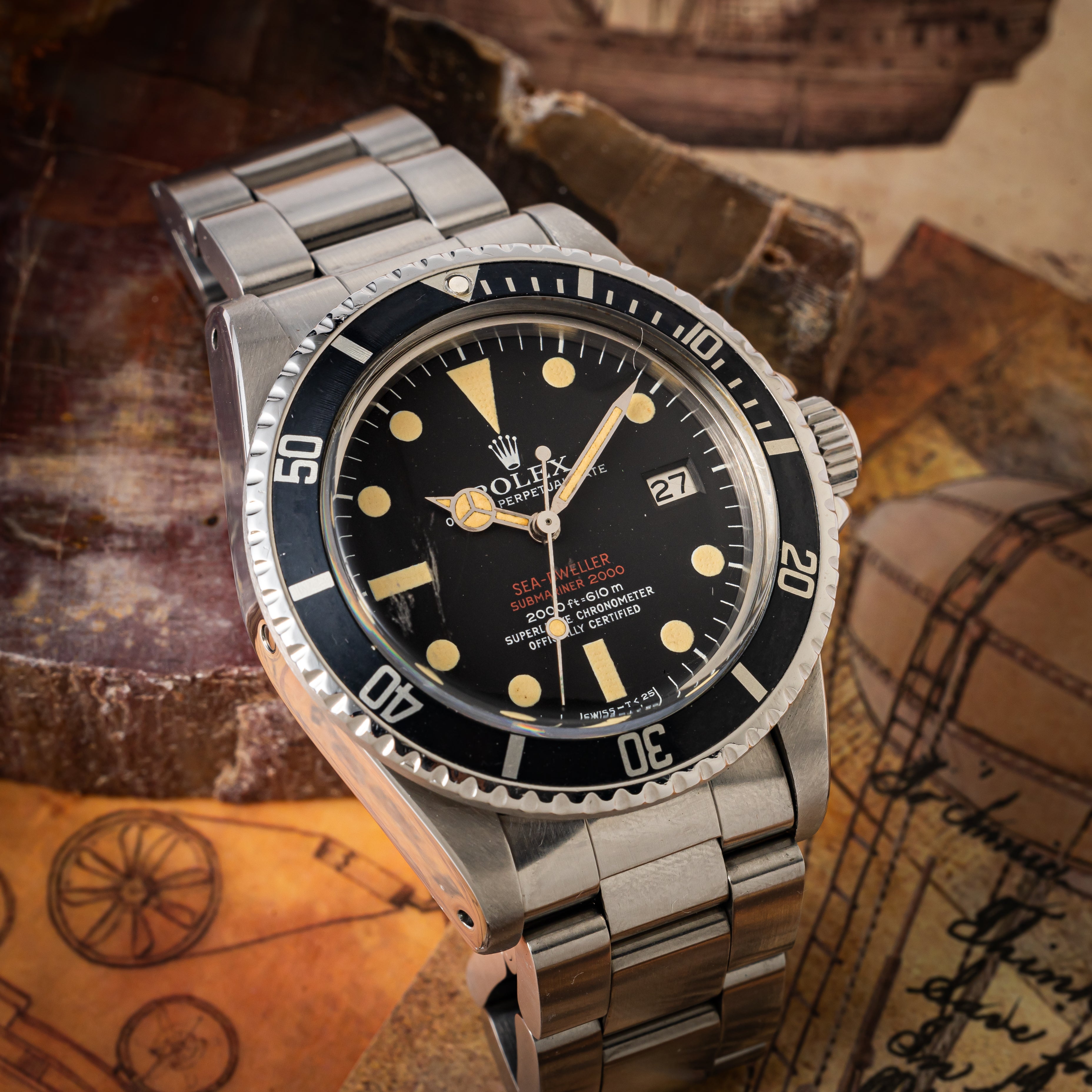 ロレックス ダブルレッドシードゥエラー 1975年製 Ref.1665 箱、ギャラ付き