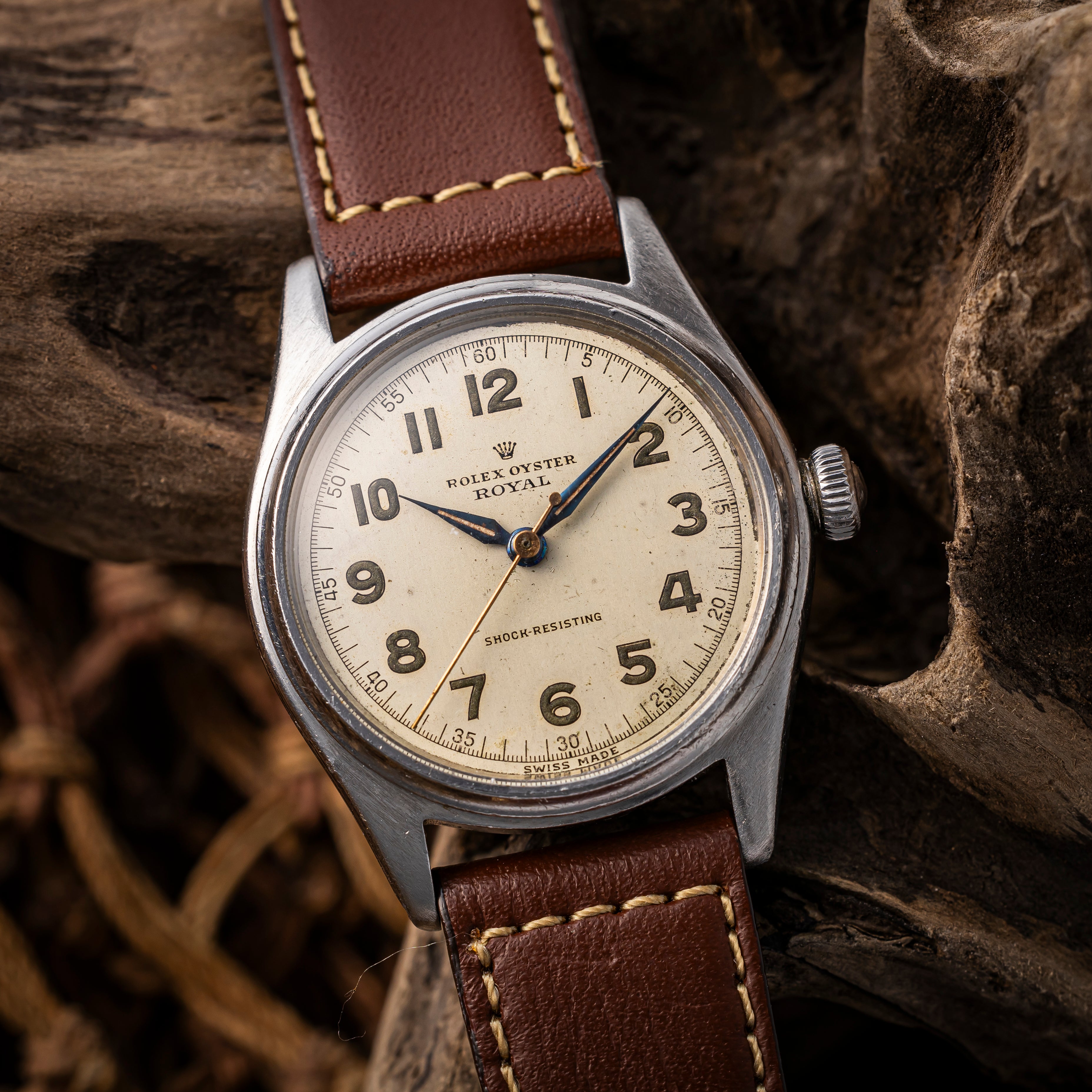 ロレックス オイスター ローヤル 1946年製 Ref.4444 アラビアダイヤル