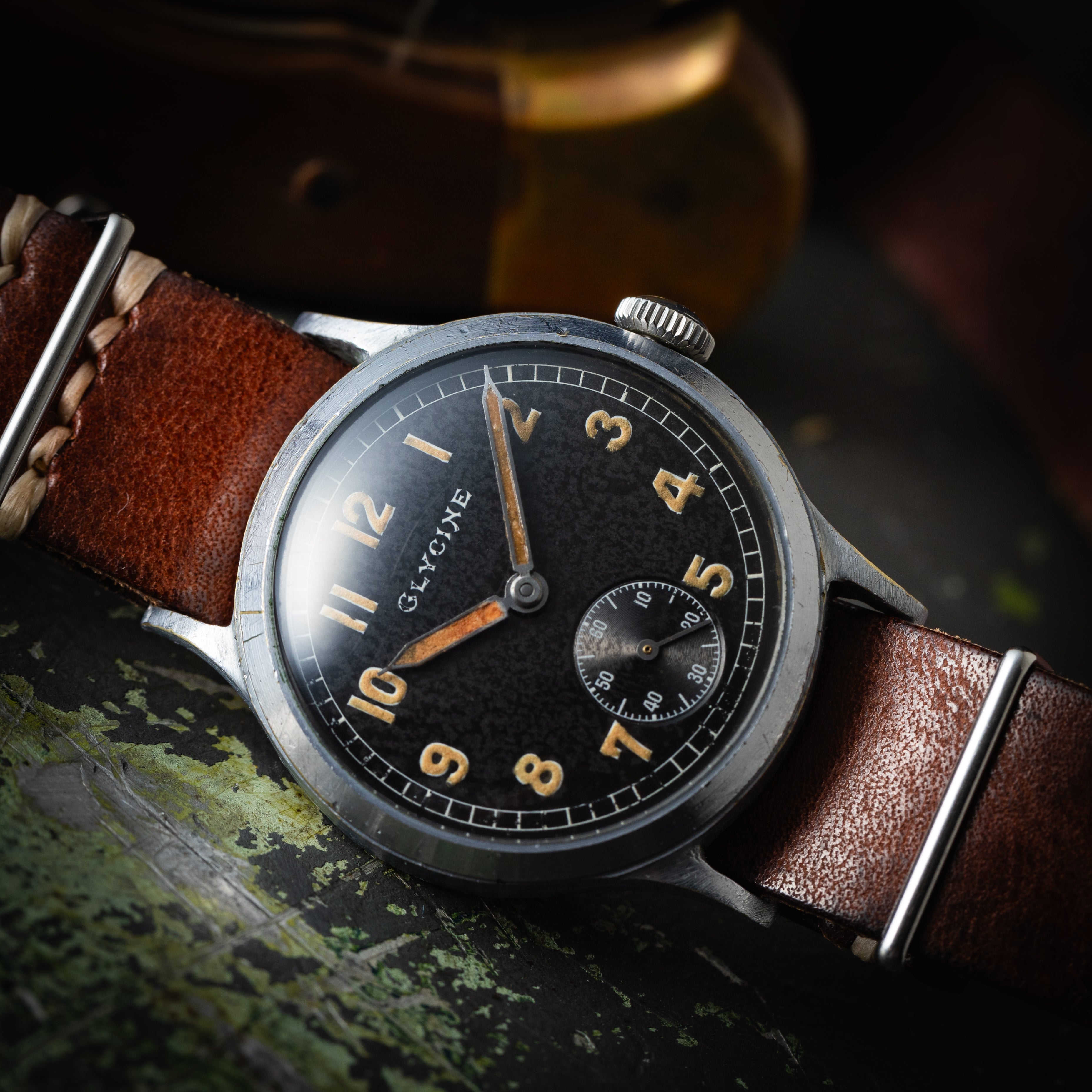 グリシン ミリタリー ドイツ陸軍  DH 1940年代製 手巻き