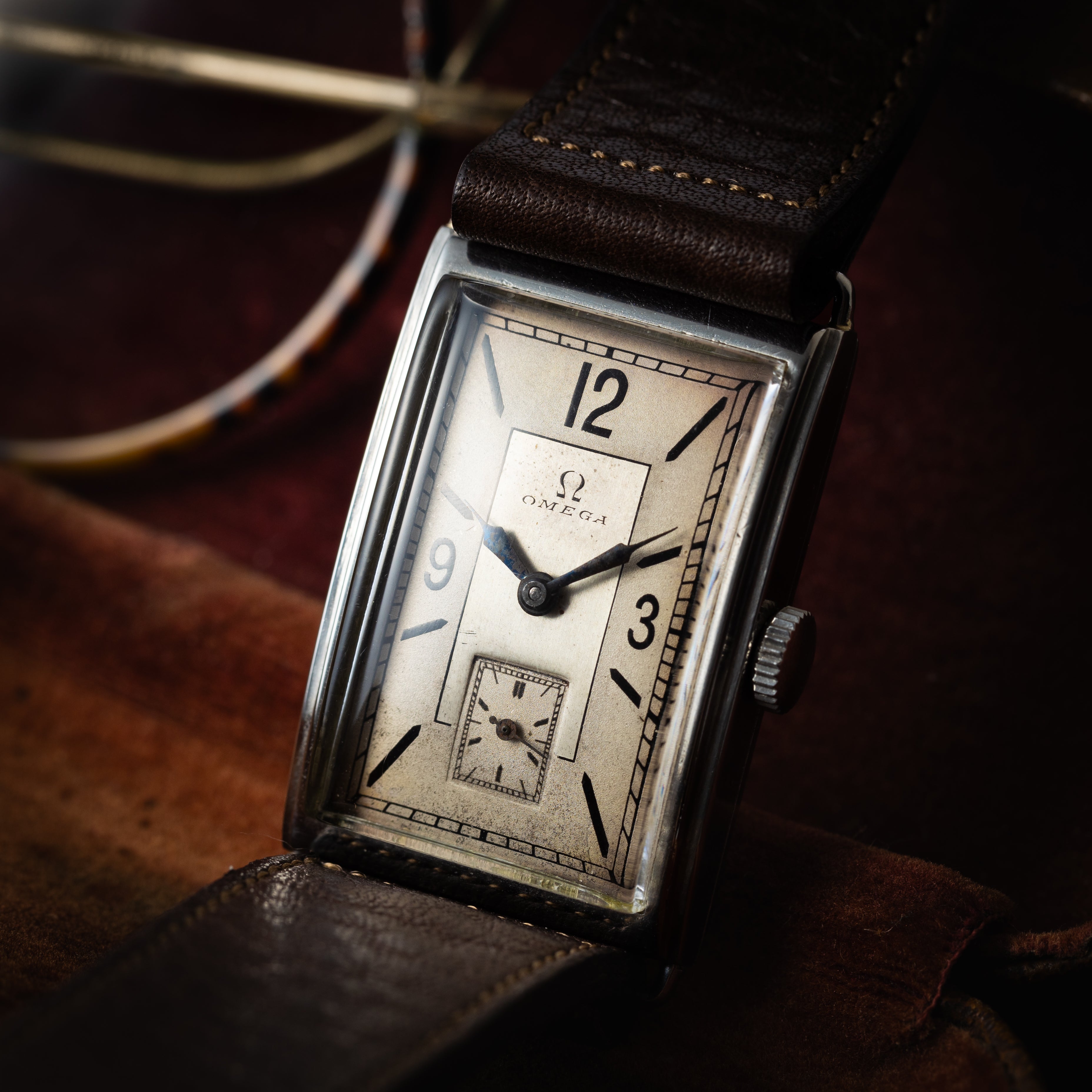 オメガ レクタンギュラー 1930年代前半製 手巻き Cal.20F スモールセコンド