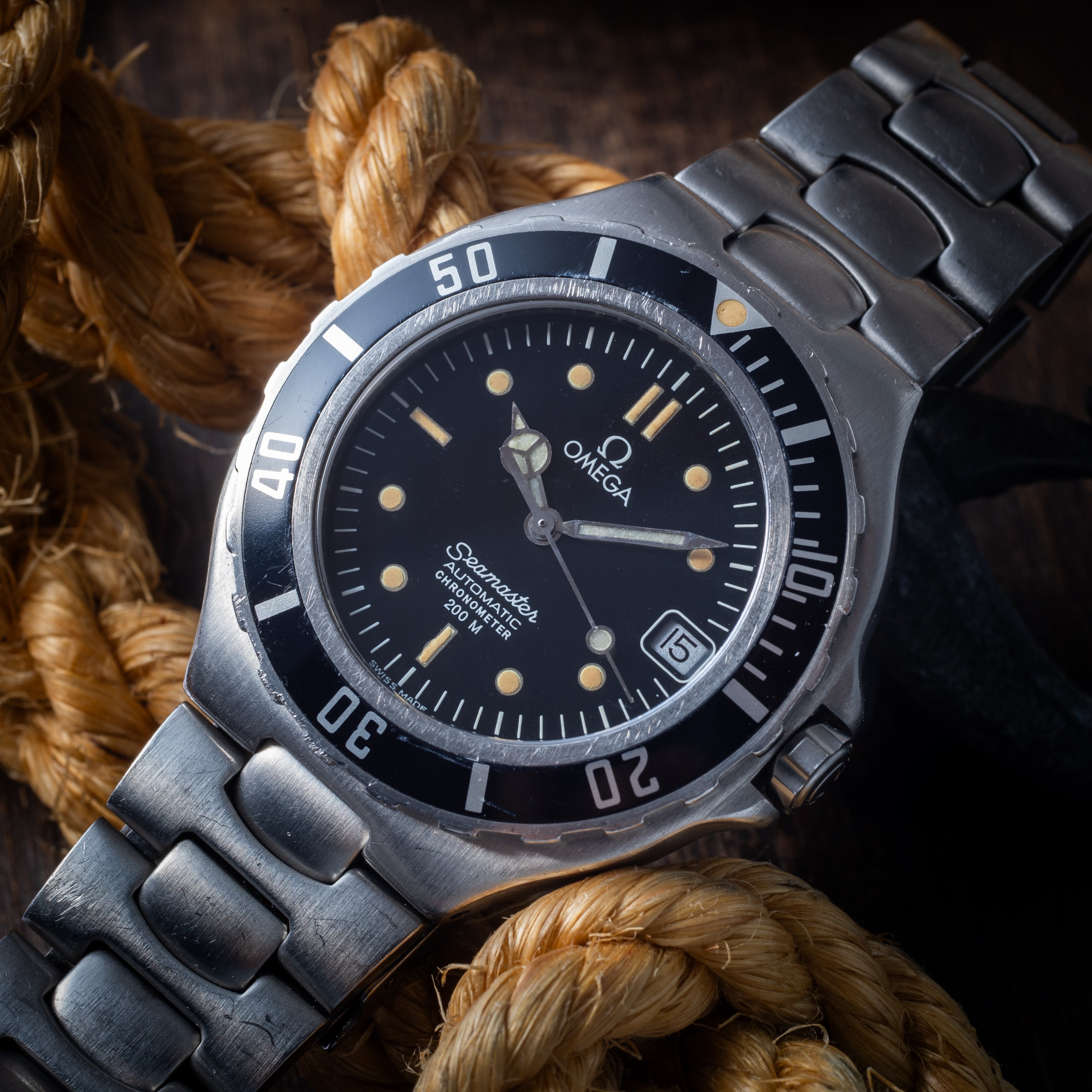 オメガ シーマスター クロノメーター 200m プレボンド 1988年製 Ref.368.1042 自動巻き