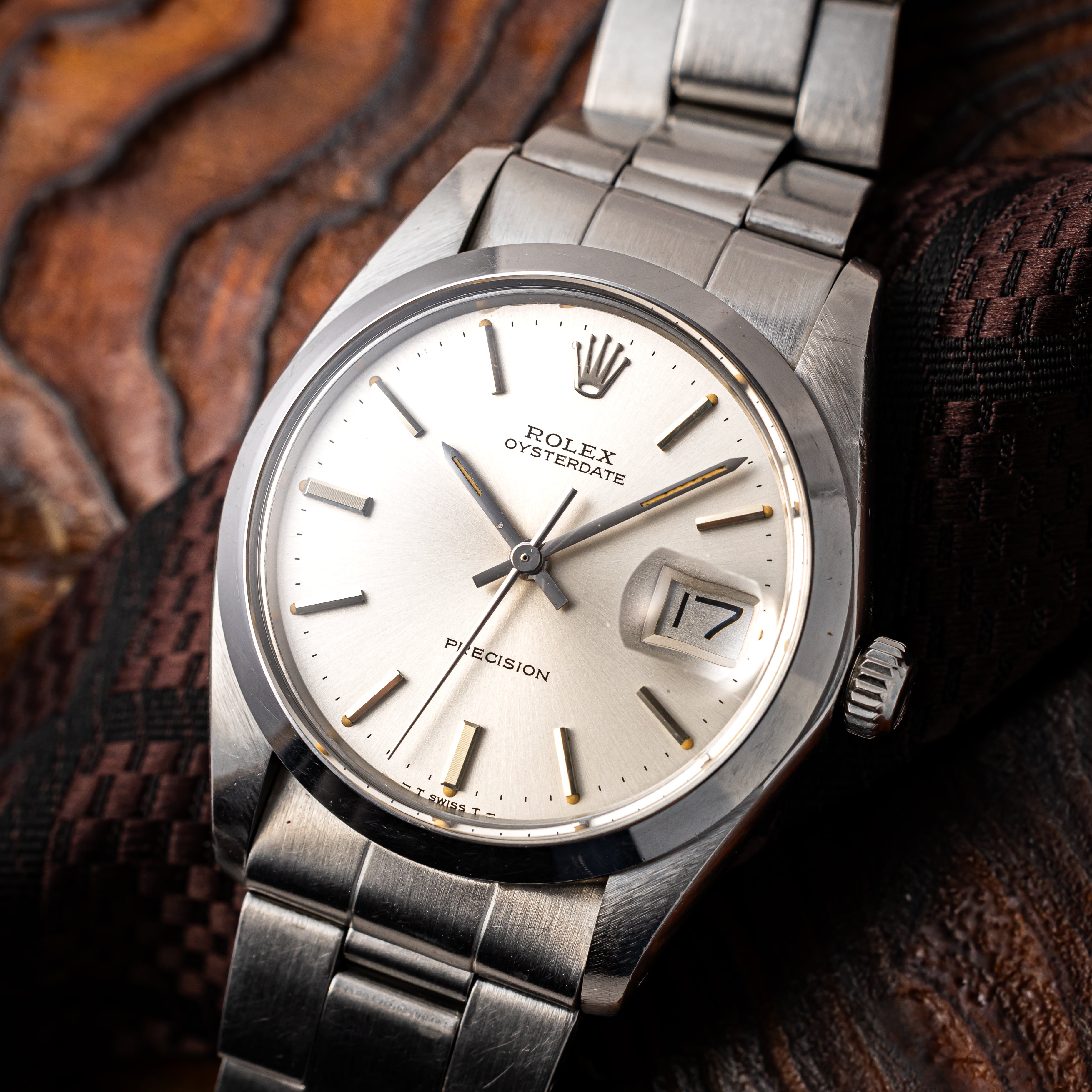 ロレックス オイスターデイト 1973年製 Ref.6694 シルバーダイヤル