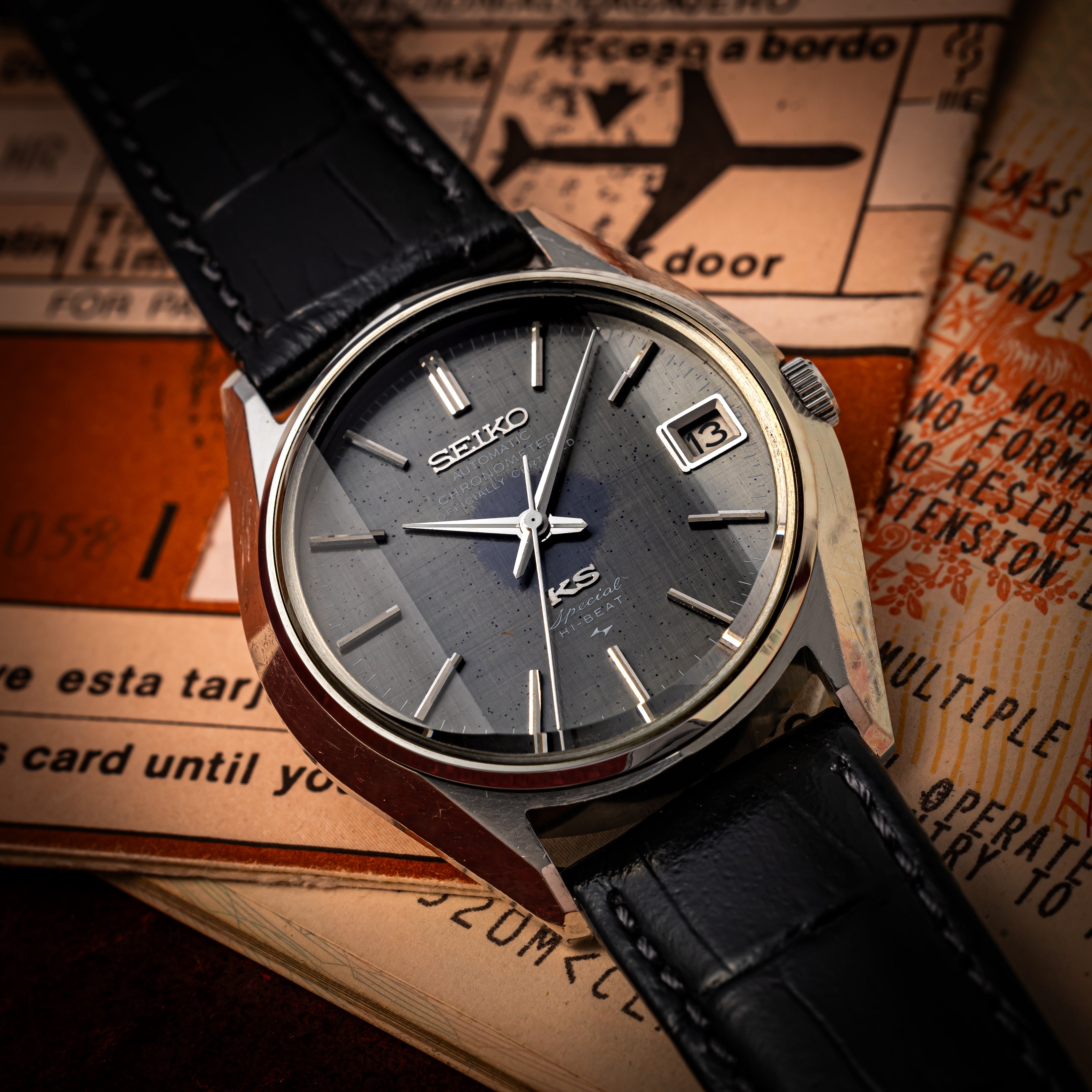 キングセイコー スペシャル クロノメーター グレーダイヤル 1972年製 ハイビート自動巻き Ref.5245-7000