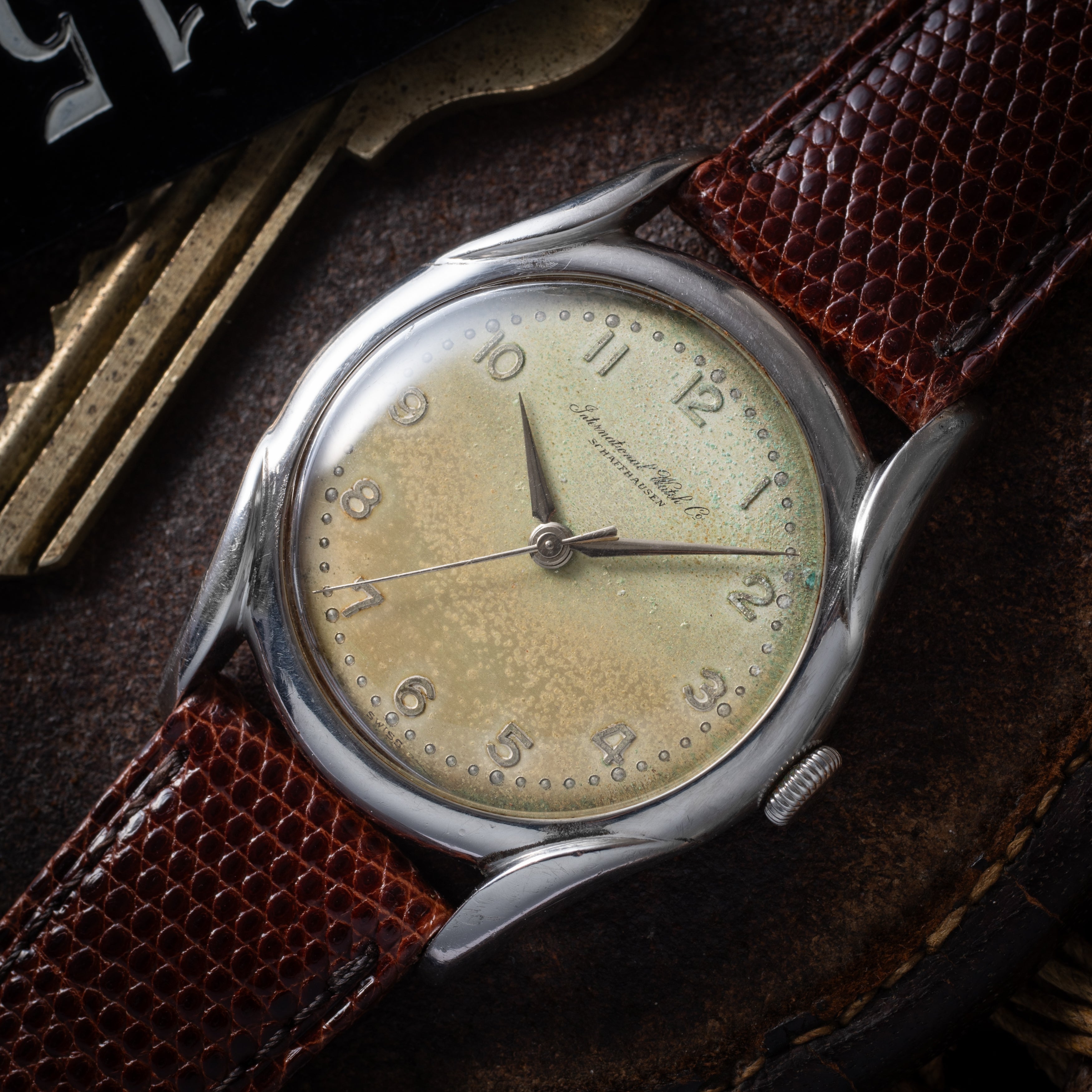 IWC ラウンドケース 1951年製 手巻き Cal.89 全アラビアダイヤル