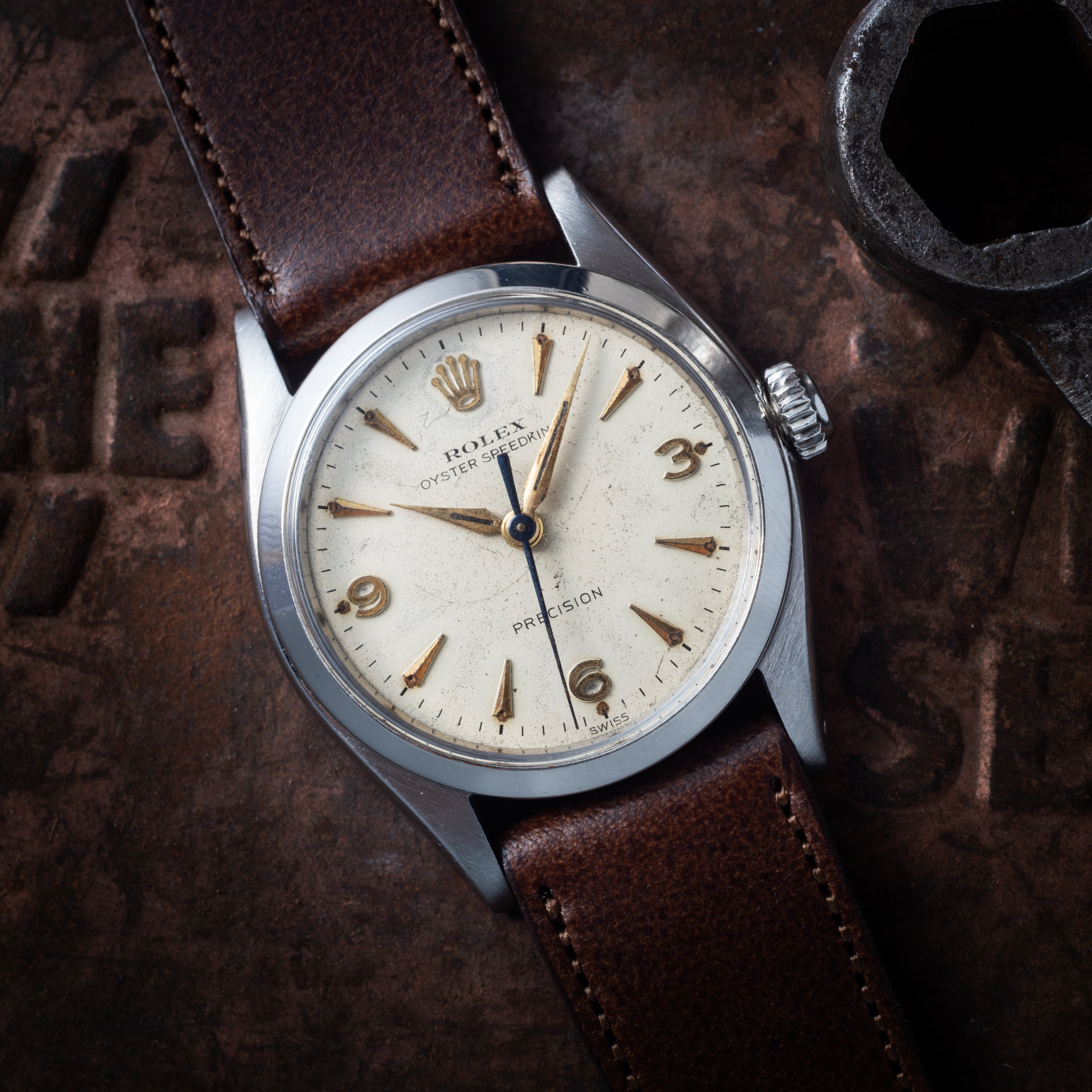 ロレックス スピードキング 1957年製 Ref.6240 エクスプローラーダイヤル