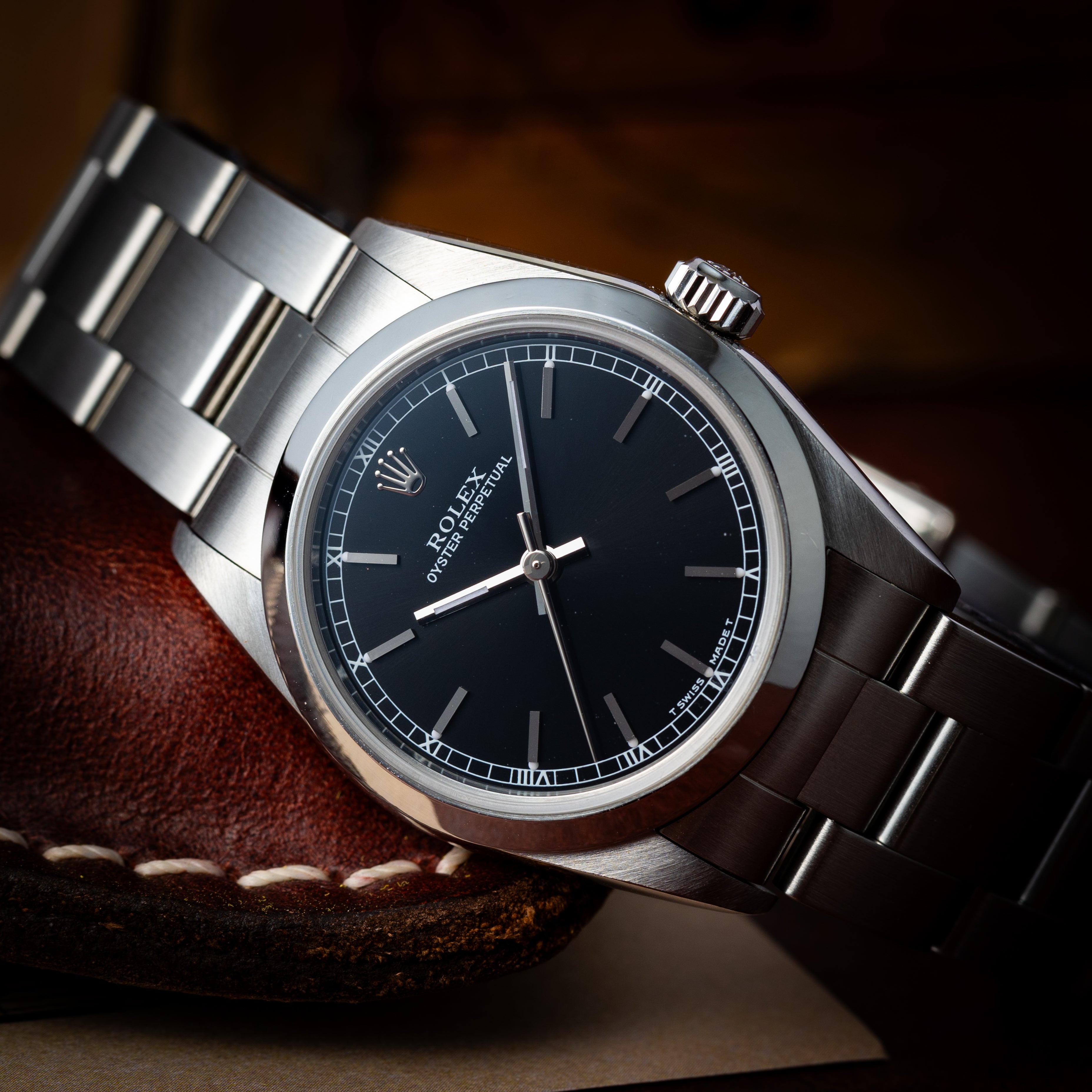 ロレックス 1999年製 オイスターパーペチュアル ノンデイト ボーイズ Ref.77080 ギャラ、タグ付き