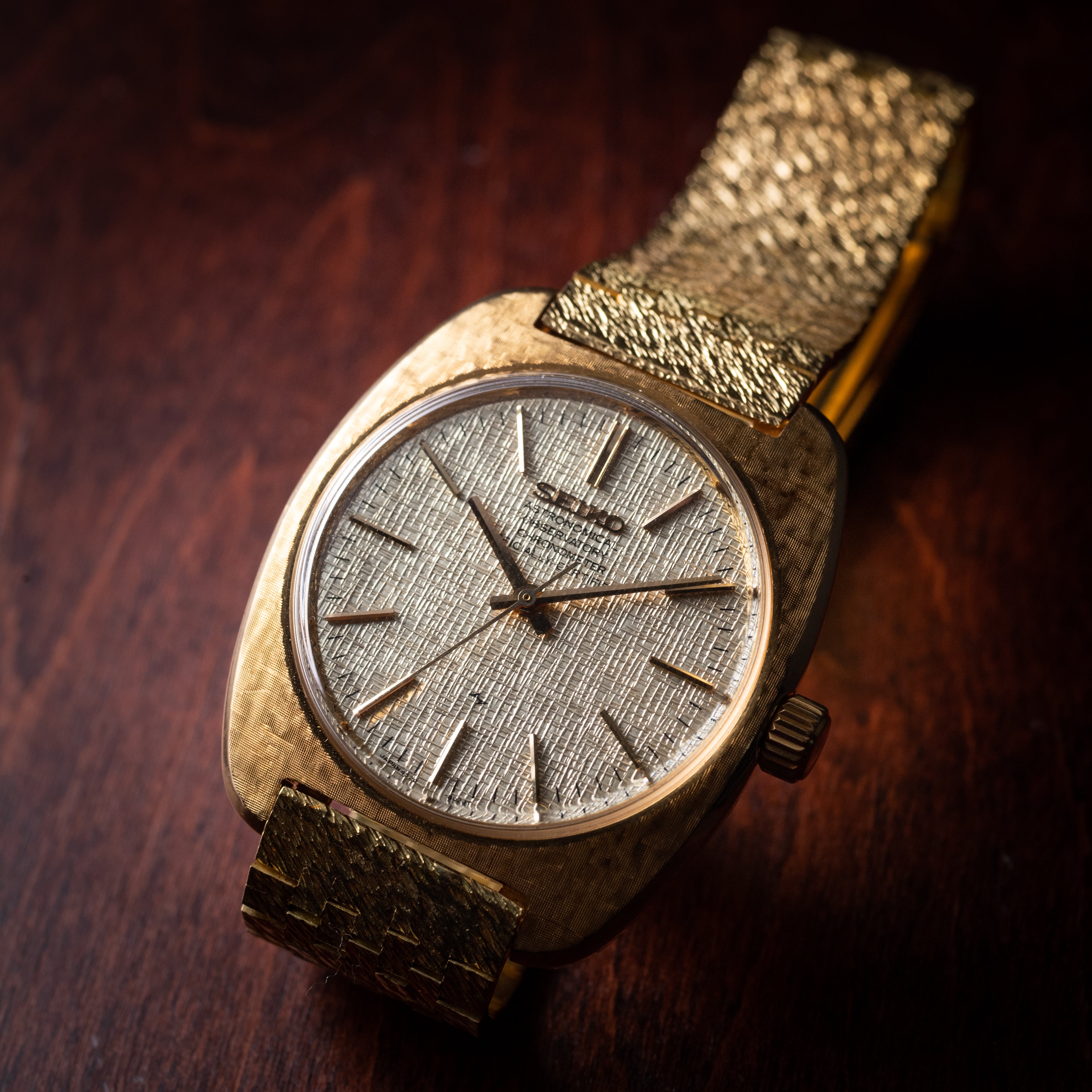 セイコー 天文台クロノメーター グランドセイコー Ref.4520-8020 1970年製/昭和45年製 18金無垢ケースブレス