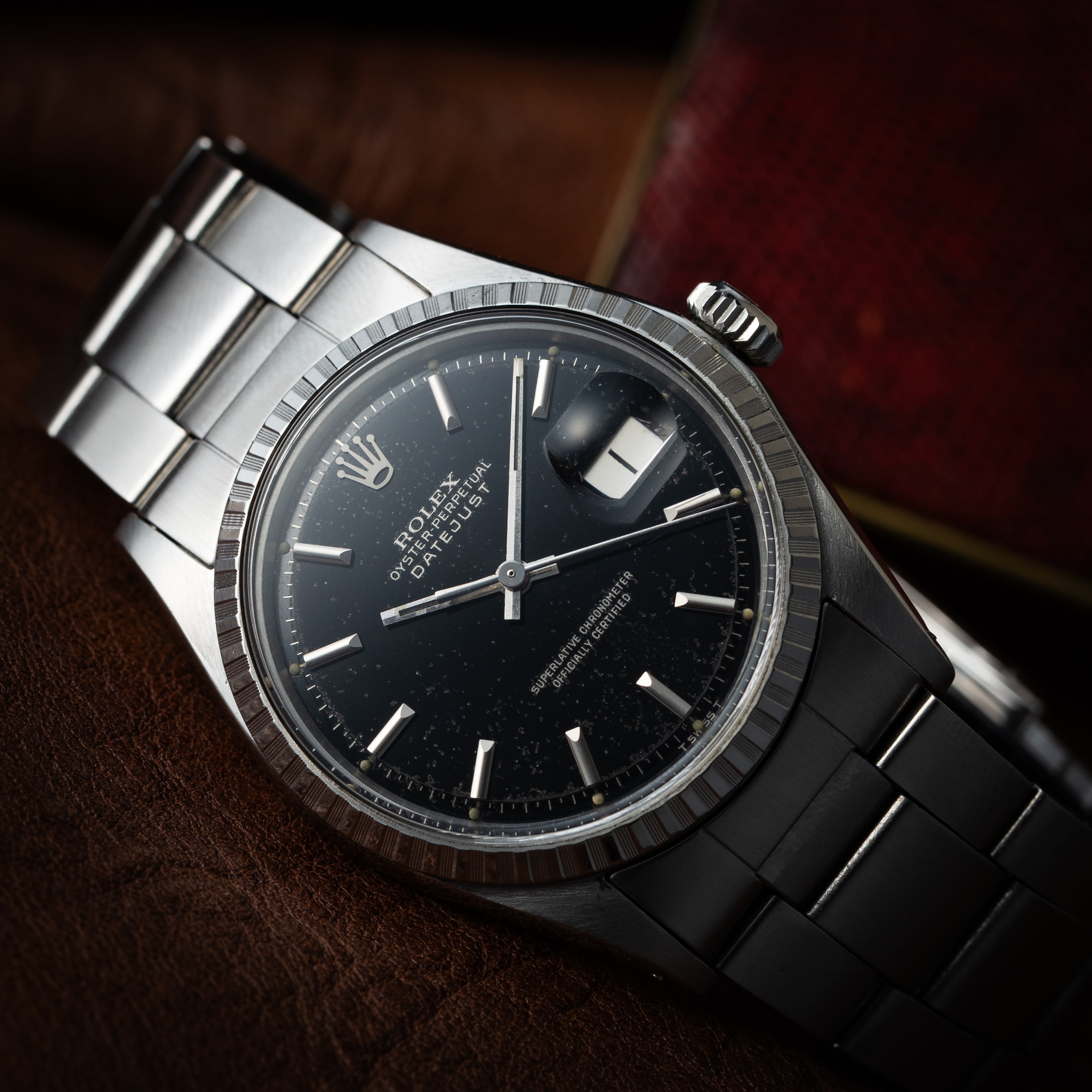 ロレックス デイトジャスト 1969年製 Ref.1603 オリジナルブラックダイヤル 3連オイスターブレス