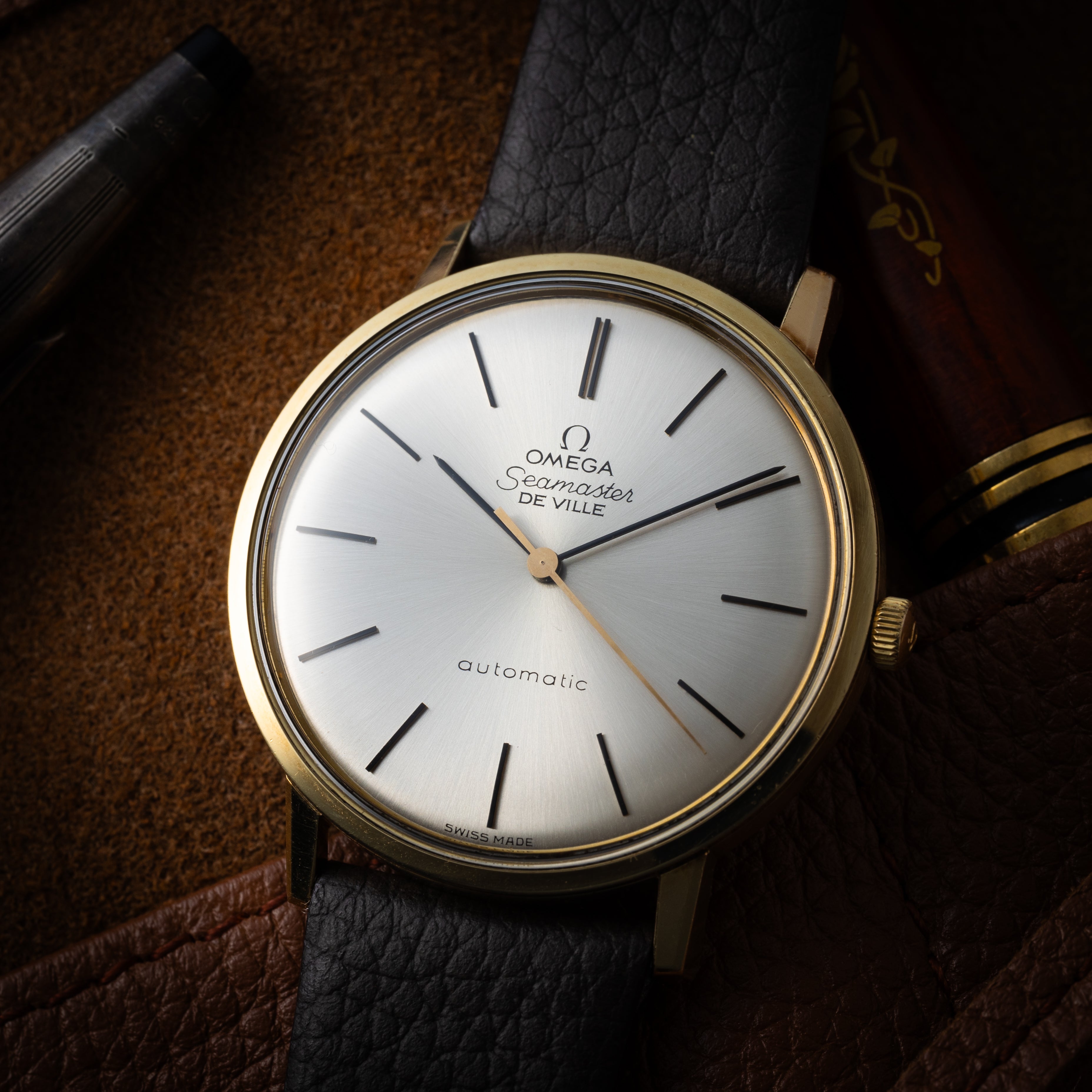 オメガ シーマスター デ・ヴィル 1966年製 Ref.165.008 金張り 純正尾錠付き