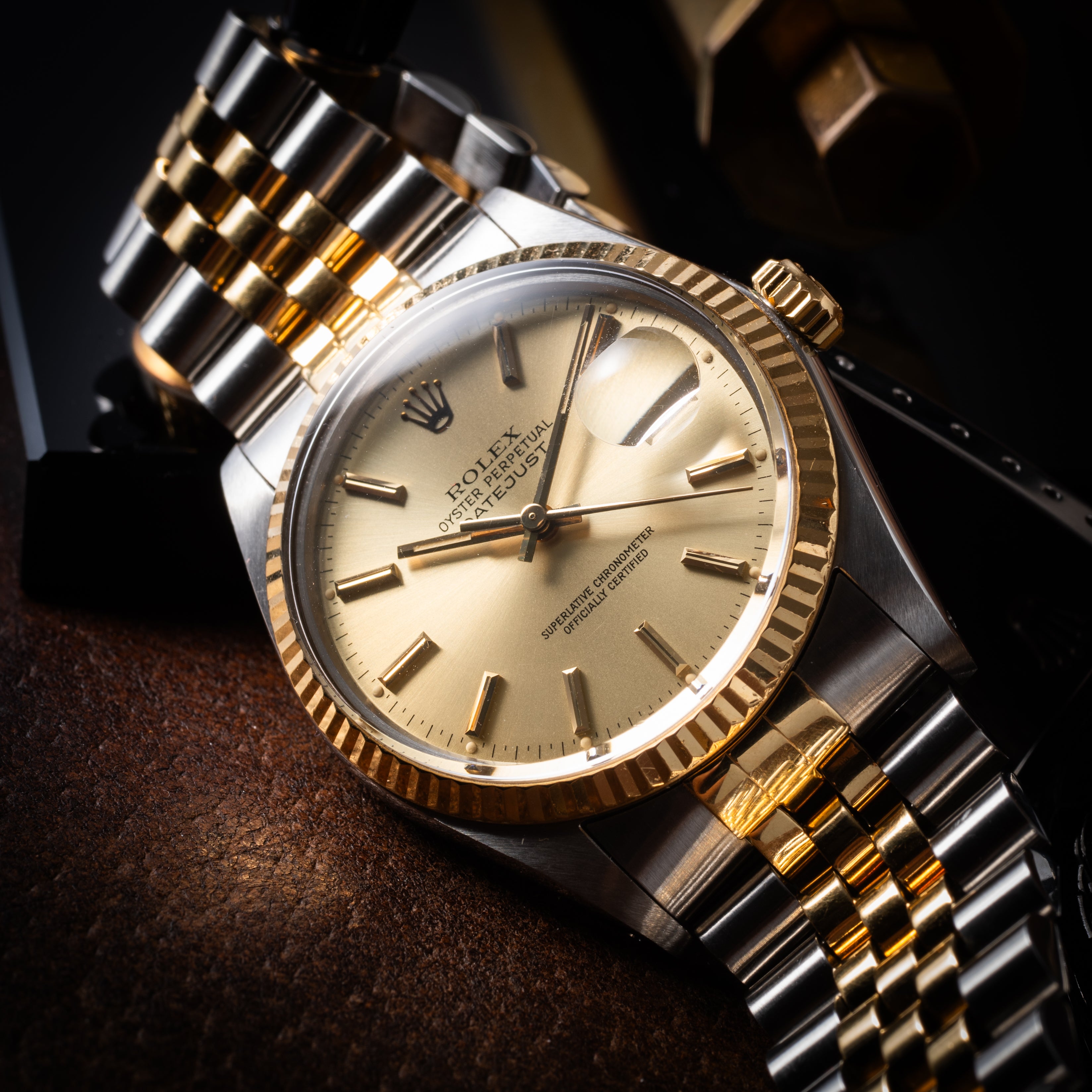 ロレックス デイトジャスト コンビ 1985年製 Ref.16013 箱付き