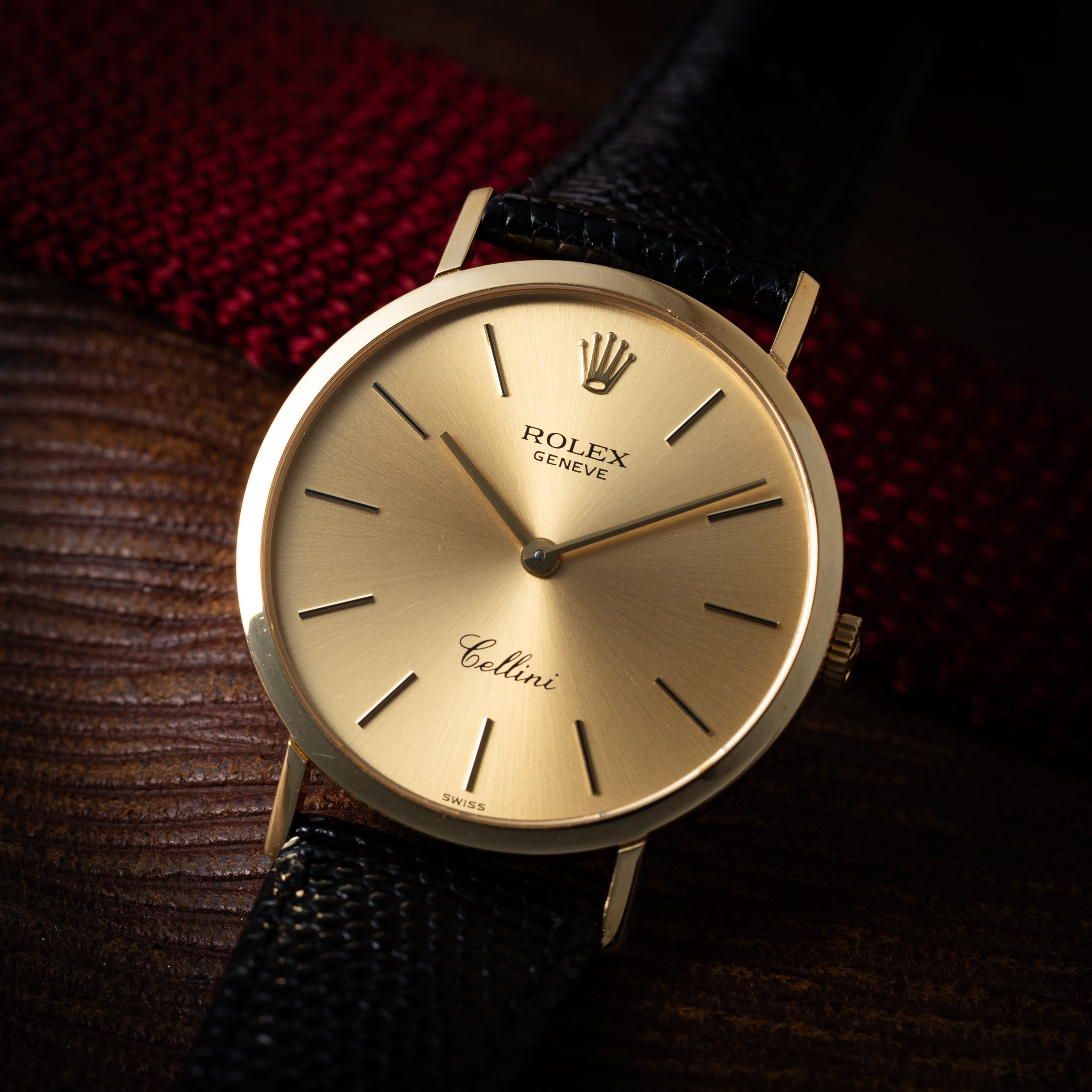 ロレックス チェリーニ 1976年製 18金無垢 ラウンドケース 純正尾錠付き Ref.4112