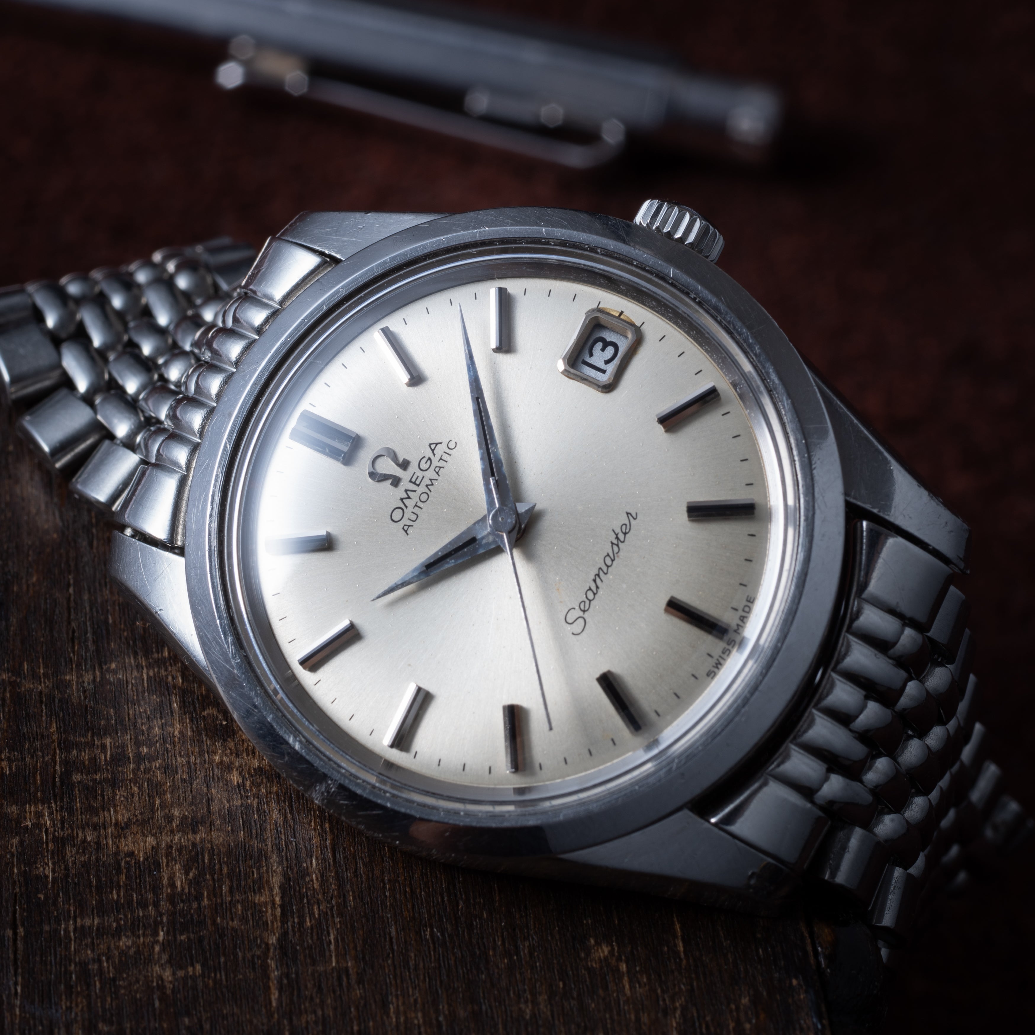 オメガ シーマスターオートマチック 1968年製 Cal.565 純正ブレス付き Ref.166.010SP