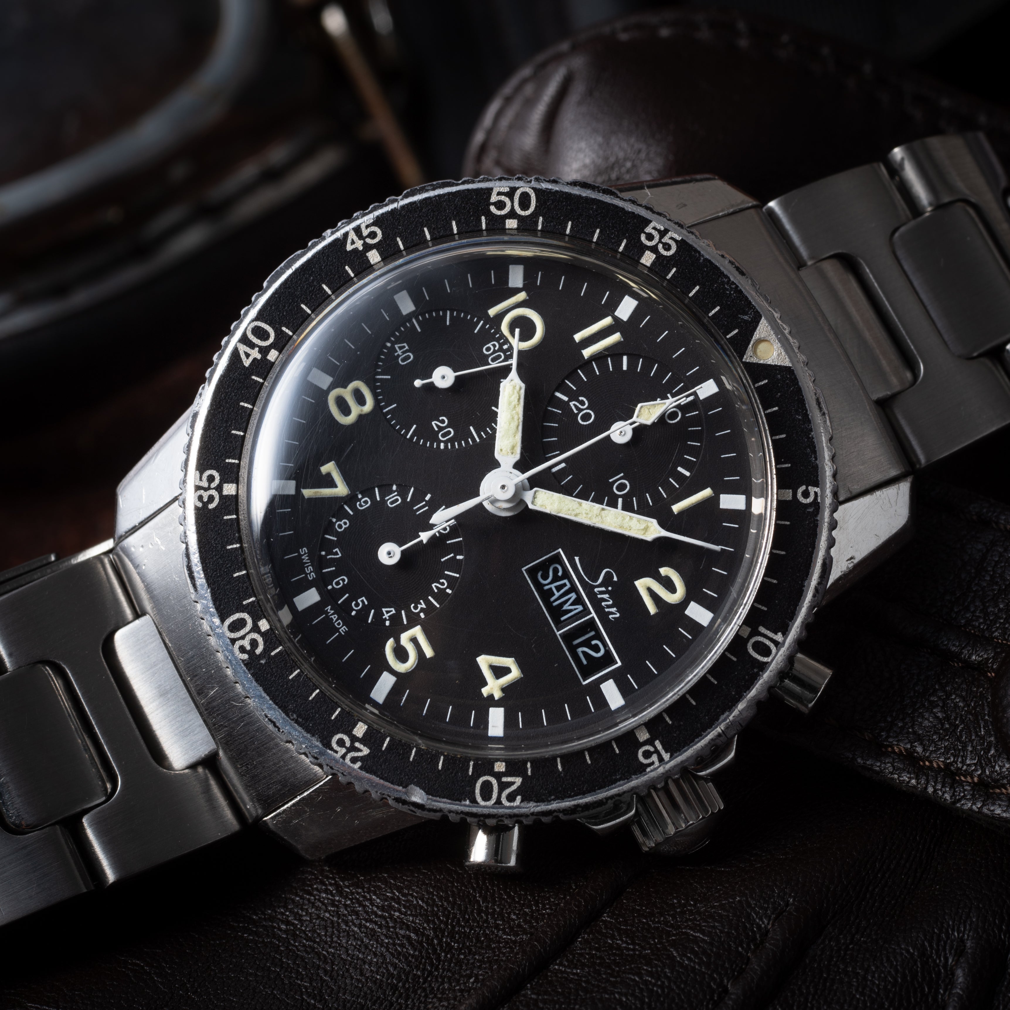 ジン クロノグラフ 手巻き 1990年代製 Ref.103 パイロットクロノグラフ