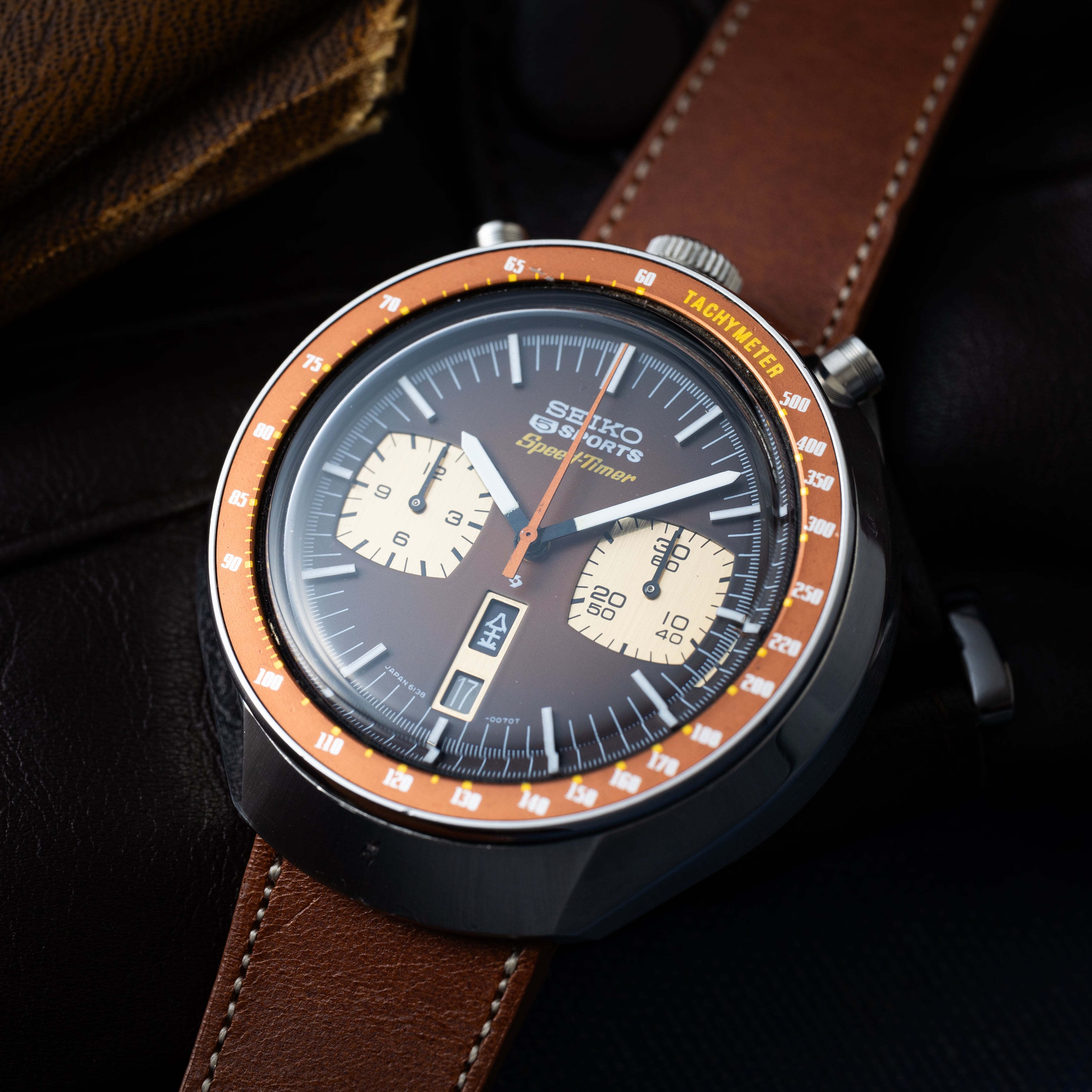 セイコー 5スポーツ スピードタイマー 茶馬 1972年製 Ref.6138-0011