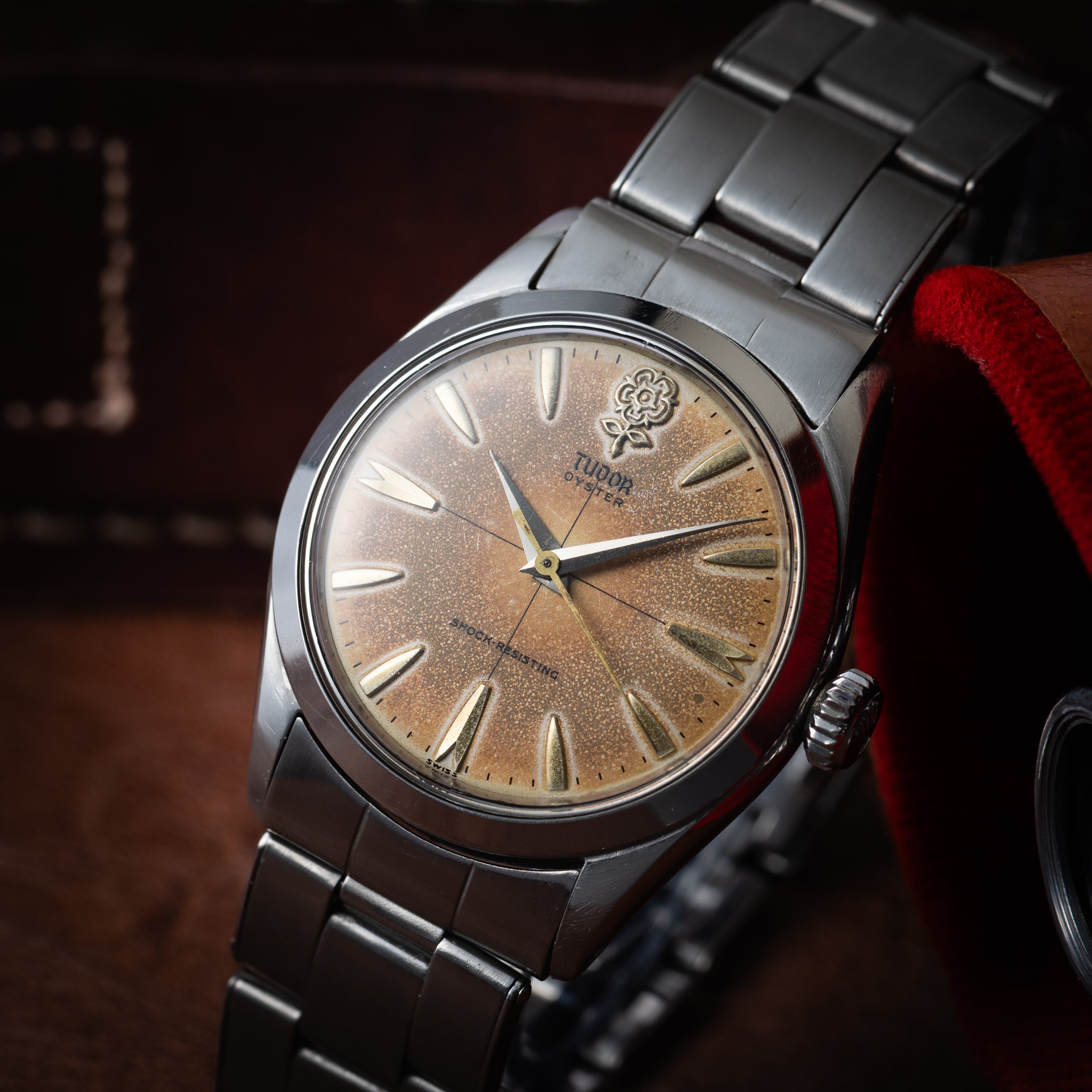 チューダー オイスター デカバラ クロスライン 1958年製 Ref.7934 王冠リューズ ロレックスブレス