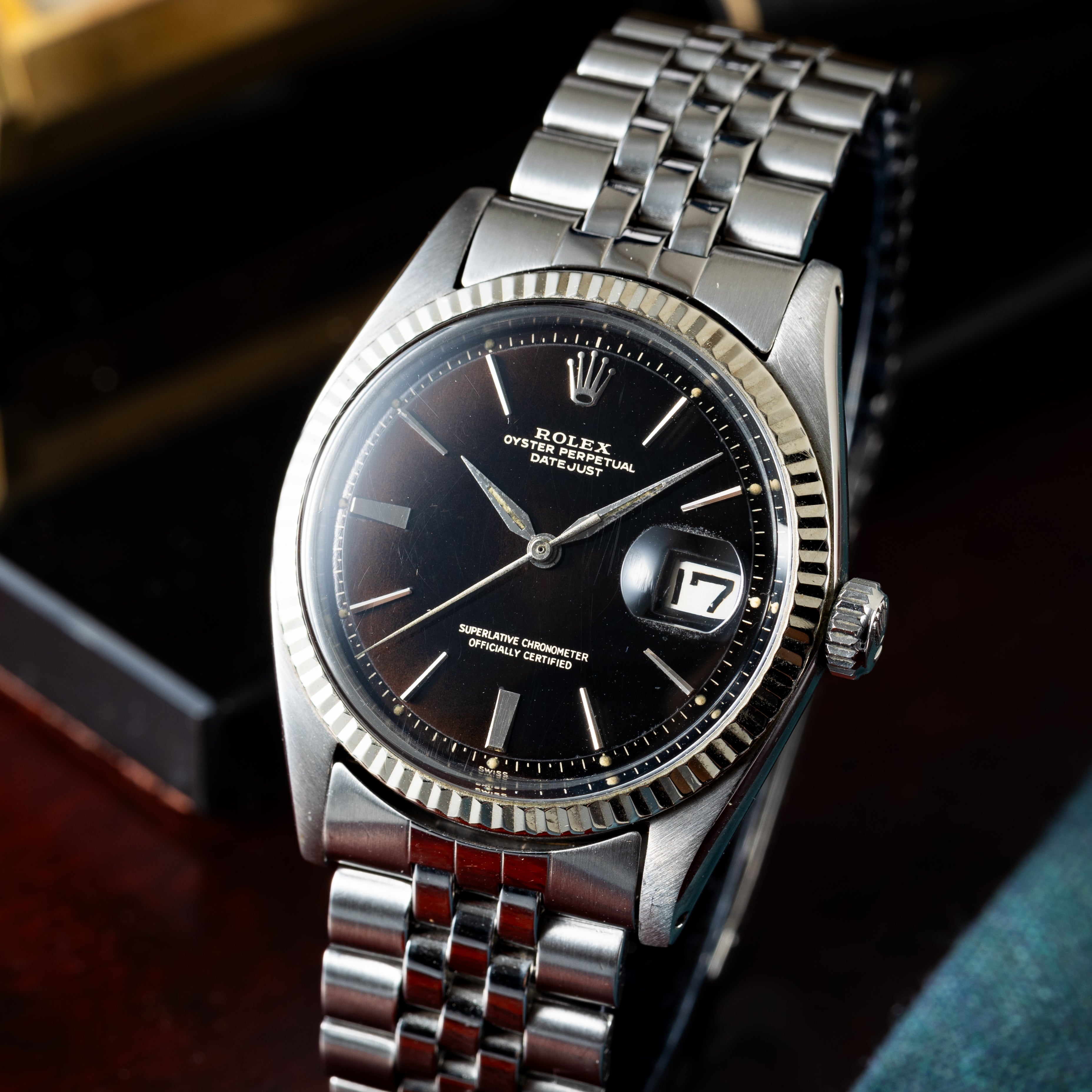 ロレックス ギルトダイヤルブラウンチェンジ1963年製 デイトジャスト Ref.1601